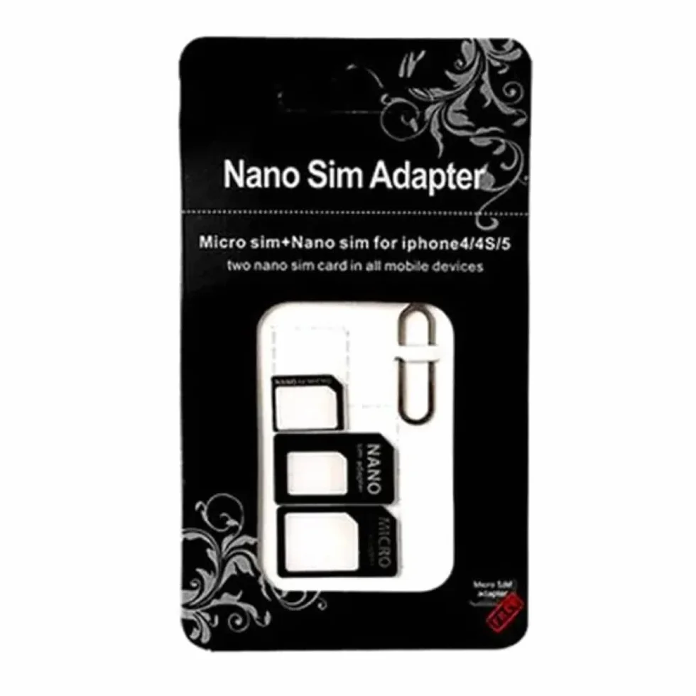 Adapter noosy 3 w 1 Nano SIM Micro SIM SIM czarny