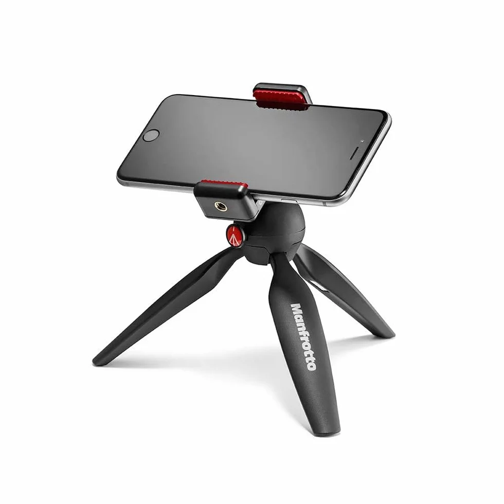 Manfrotto MKPIXICLMII-BK mini statyw z uniwersalnym zaciskiem do smartfona, czarny