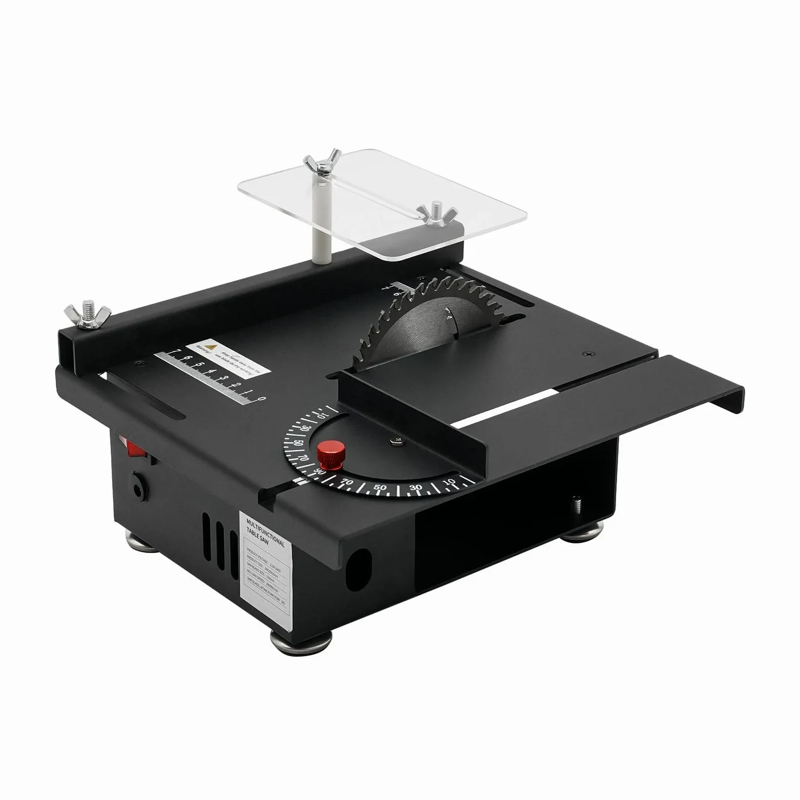 Mini piła stołowa, 200 W, wielofunkcyjna, przenośna, precyzyjna, do majsterkowania, 7 prędkości, regulowana prędkość, precyzyjna piła elektryczna, do rzemiosła
