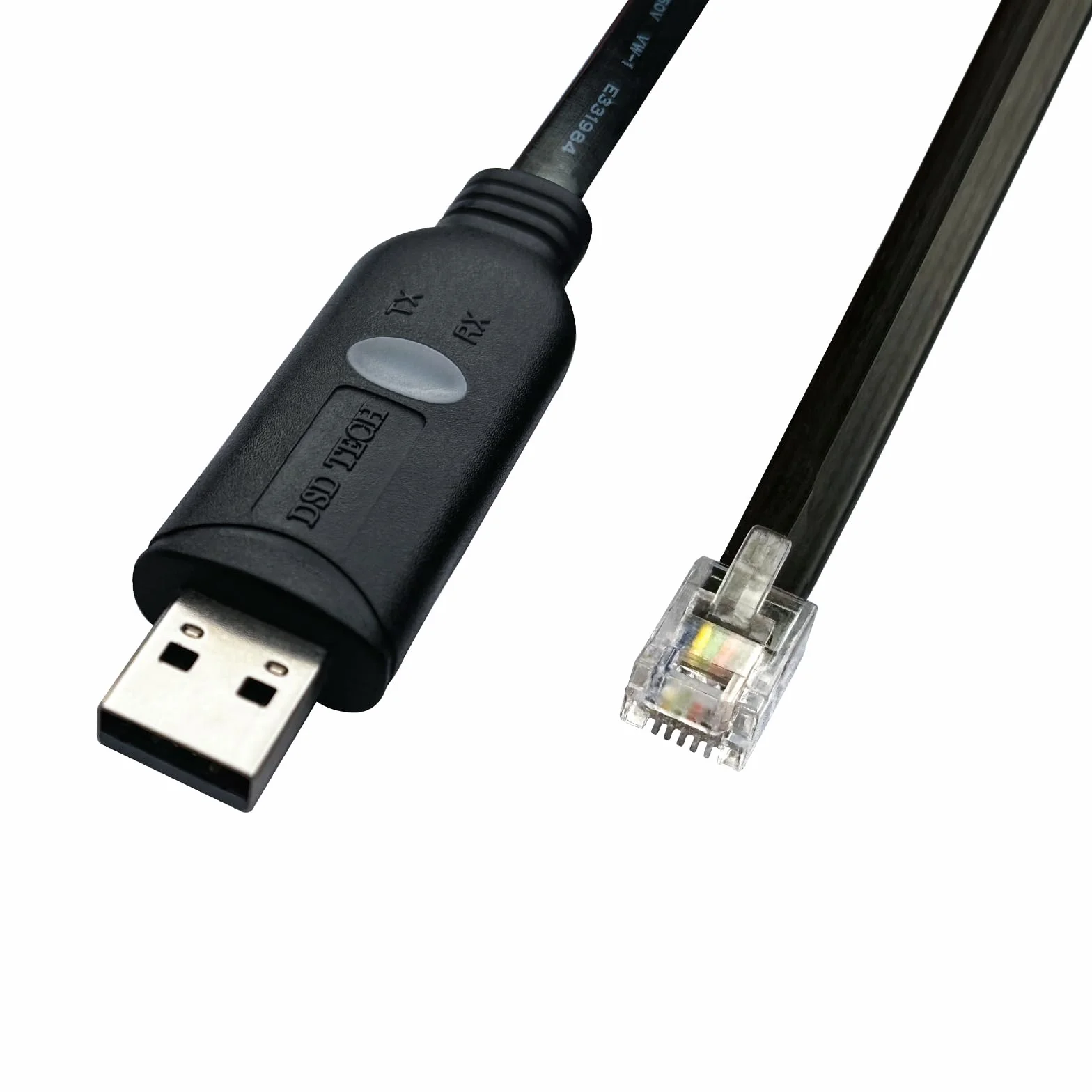 DSD TECH SH-RJ12C Kabel szeregowy USB-RJ12 6P4C RS232 do APC PDU ATS(5.9FT/1.8M)