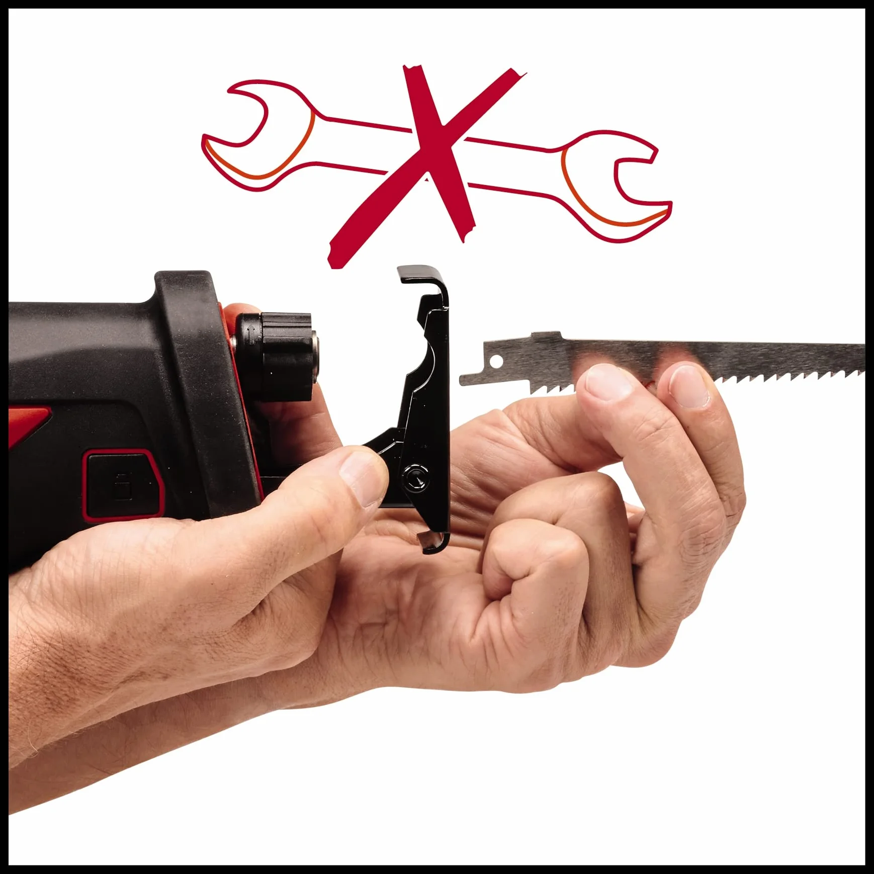 Einhell Akumulatorowa piła uniwersalna TE-AP 18/26 Li-Solo Power X-Change (18V, wysokość podnoszenia 26 mm, głębokość cięcia 18 cm w drewnie, w tym ostrze, bez akumulatora i ładowarki)