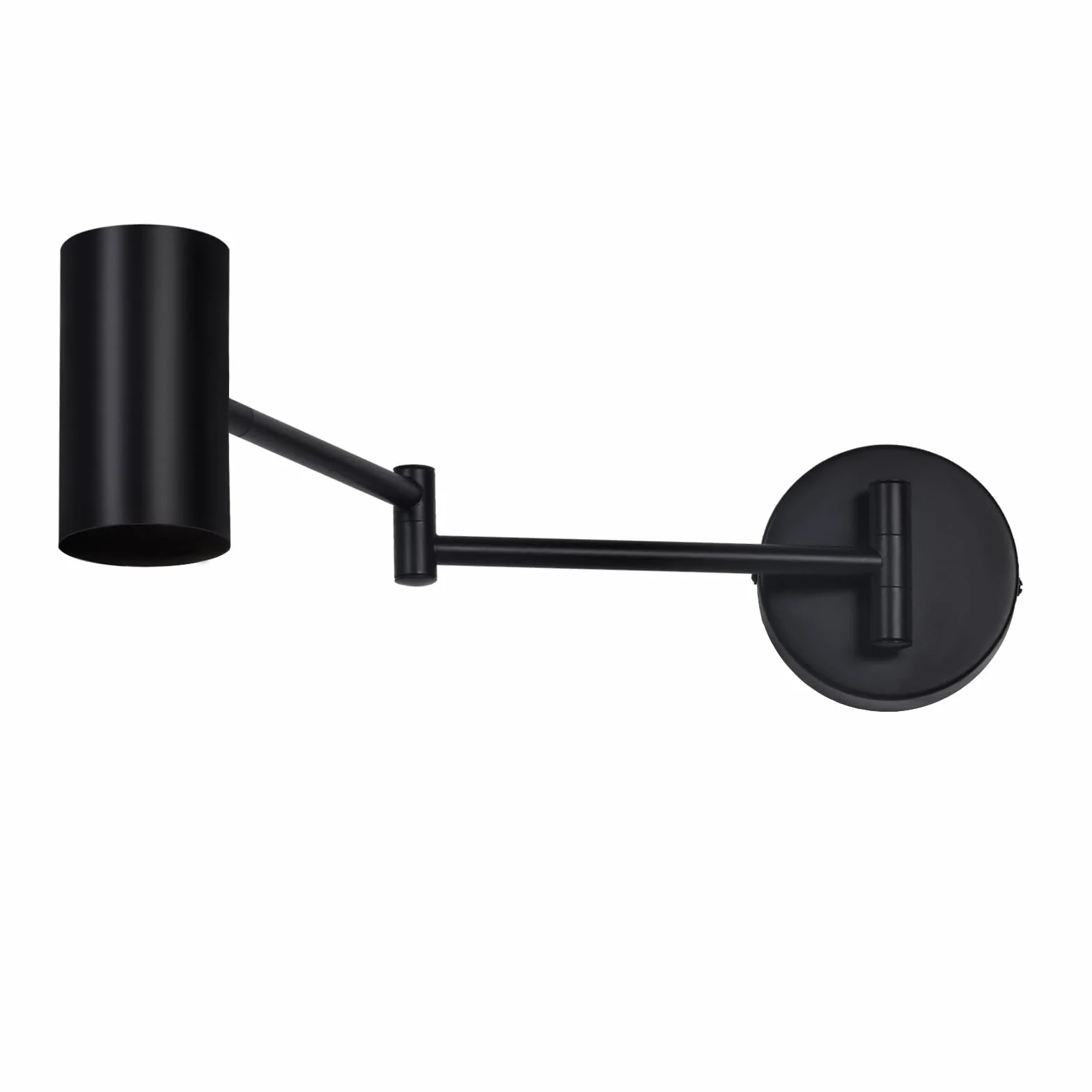 Homefire lampa ścienna wewnętrzna czarna - oświetlenie ścienne vintage reflektor ścienny do sypialni lampa ścienna obrotowa - bez żarówki