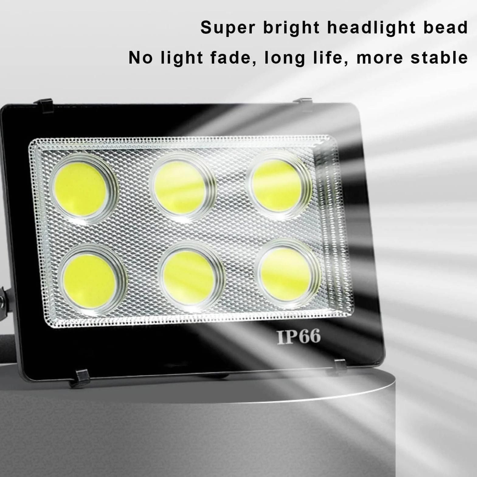 lampy solarne do użytku na zewnątrz, Reflektor LED na zewnątrz, bardzo jasny, światła bezpieczeństwa, regulowane światło punktowe 180°, pozytywne białe zewnętrzne robocze(50W)