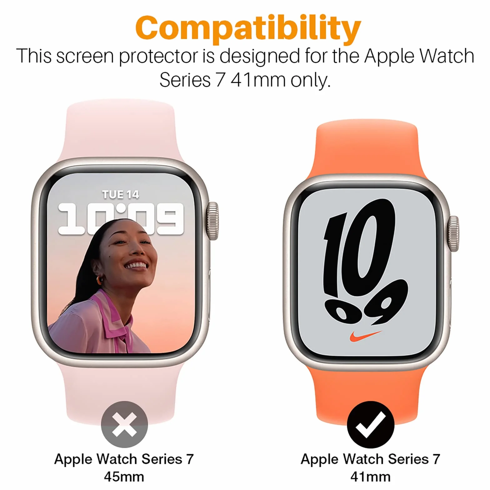 Ochraniacz Ekranu Apple Watch Seria 9/8/7 41 mm SE2/6/SE/5/4 40 mm Folia TPU 6 szt.