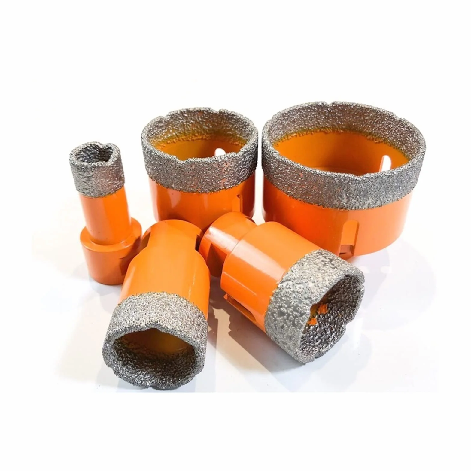 5 szt. Zestaw do wycinania otworów w płytkach porcelanowej płytki ceramicznej marmurowy granit 25/35/40/50/68mm zestaw wierteł diamentowych z otwornicą Wysoka Twardość(Rood)