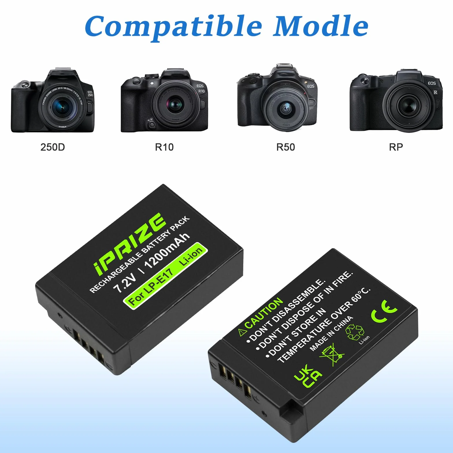 2X LP-E17 akumulator 1200 mAh i ładowarka do Canon EOS RP R8 R10 R50 R100, EOS M3 M5 M6 M6 Mark II, EOS 200D 250D 77D 750D 760D 800D 850D, aparat KISS X8i