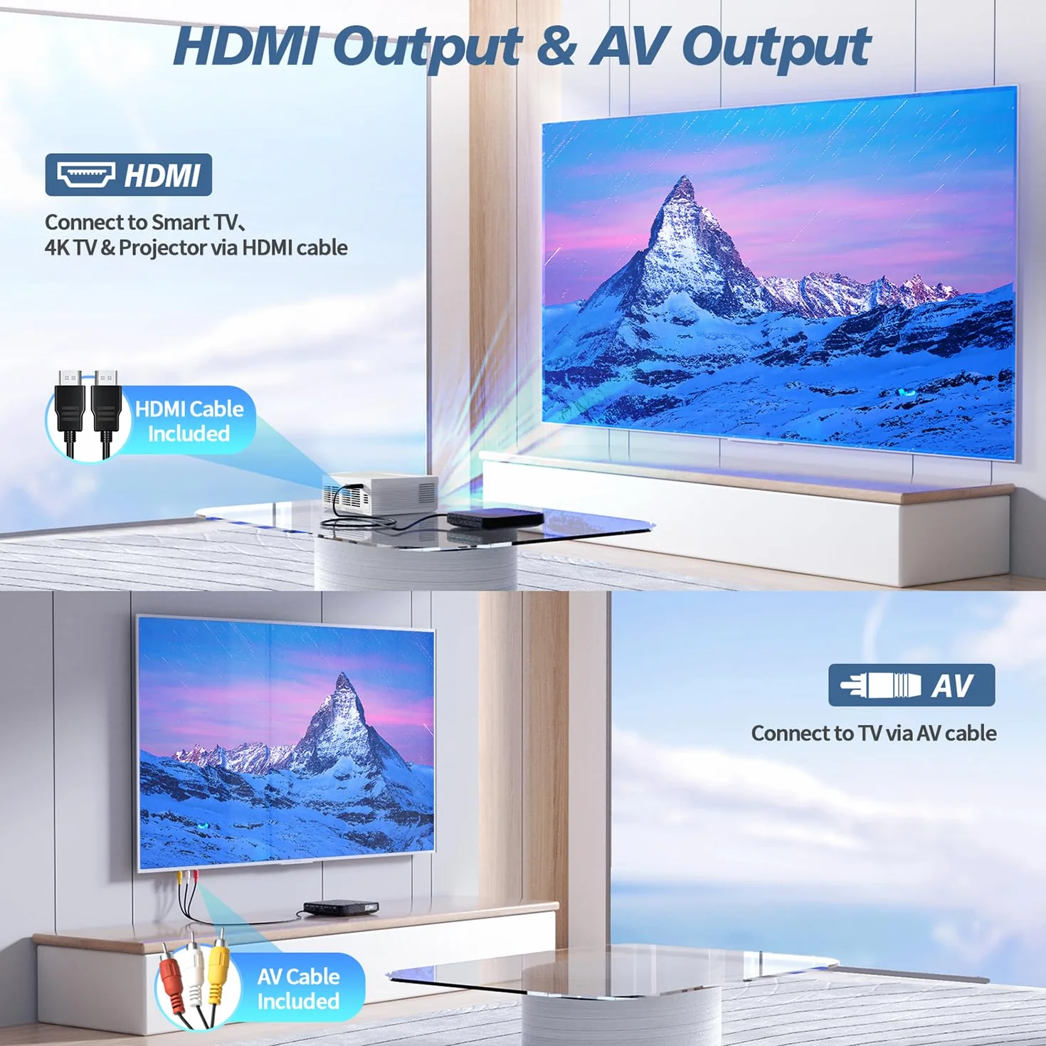 Odtwarzacz DVD Mini HD 1080P HDMI USB/TF Pilot PAL/NTSC
