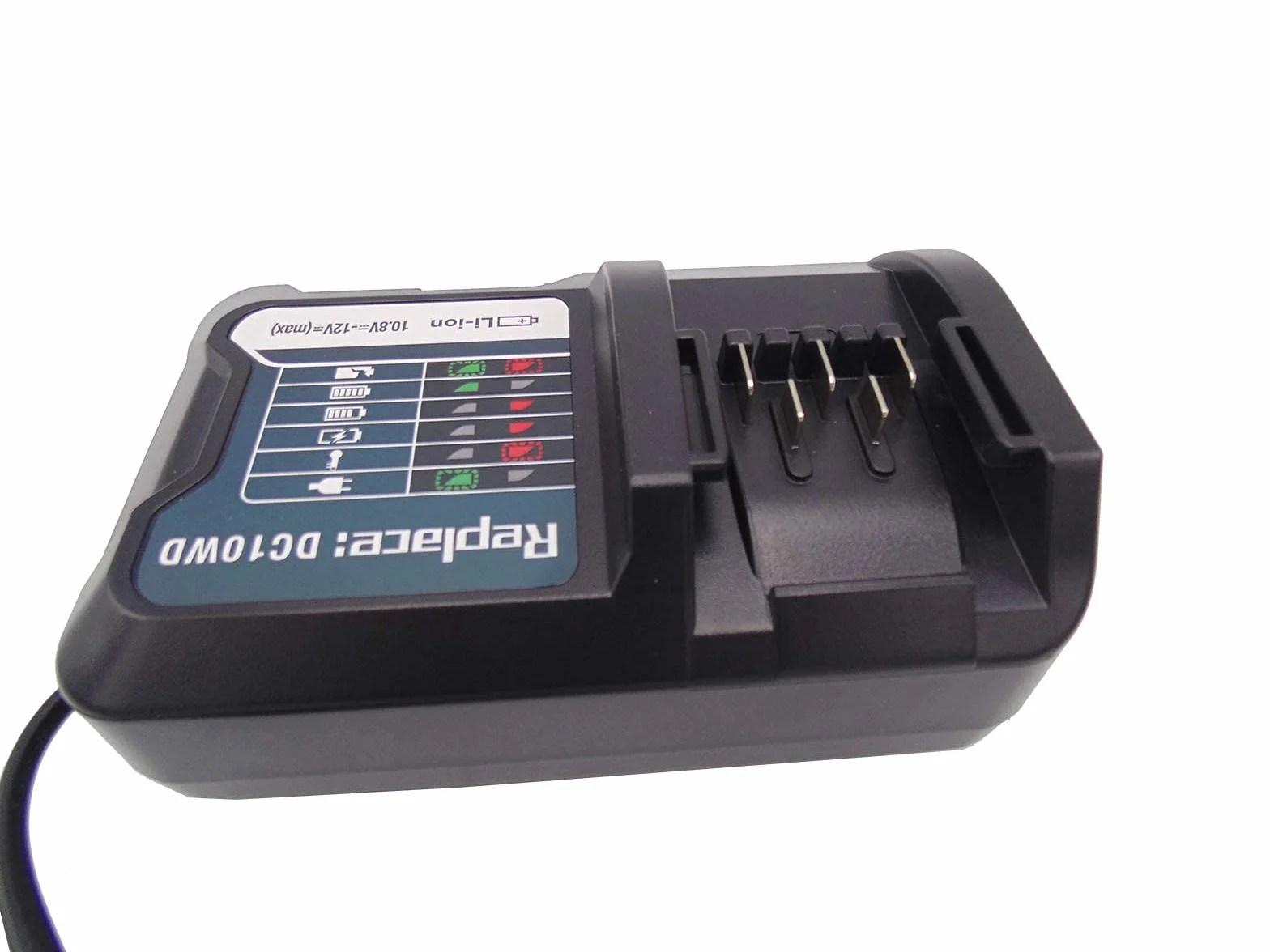Ładowarka zamienna DC10WD do akumulatora Makita 10,8 V/12 V DC10WD DC10SB DC10WC BL1015 BL1016 BL1020B BL1040B BL1021B BL1041B