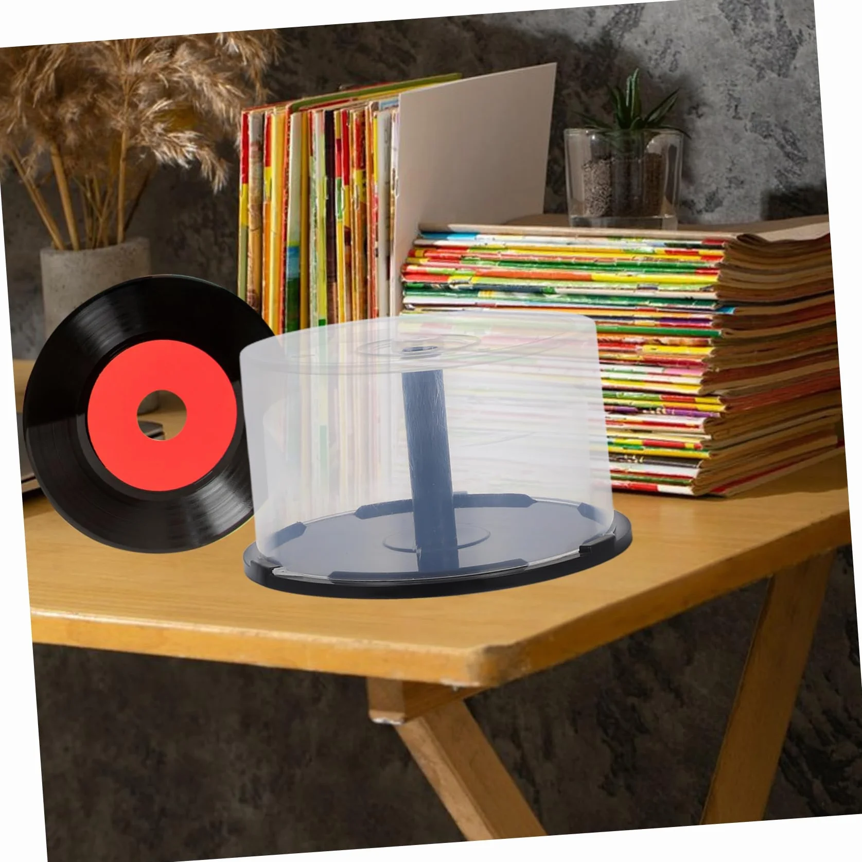 Yardenfun 2 Szt. Pojemnik Płyty Cd Dvd Przezroczysty Organizer Do Przechowywania Płyt