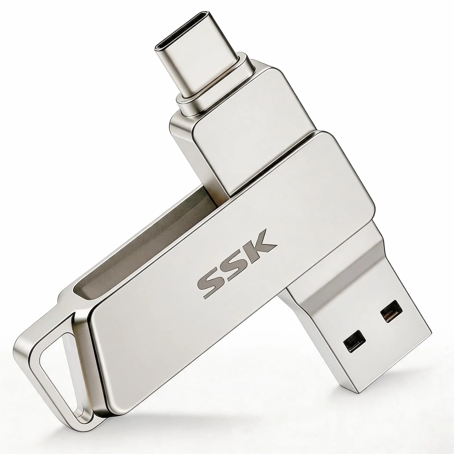 SSK Pamięć Flash USB-C 128 GB 200 MB/s podwójne złącza USB 3.2 Gen 1
