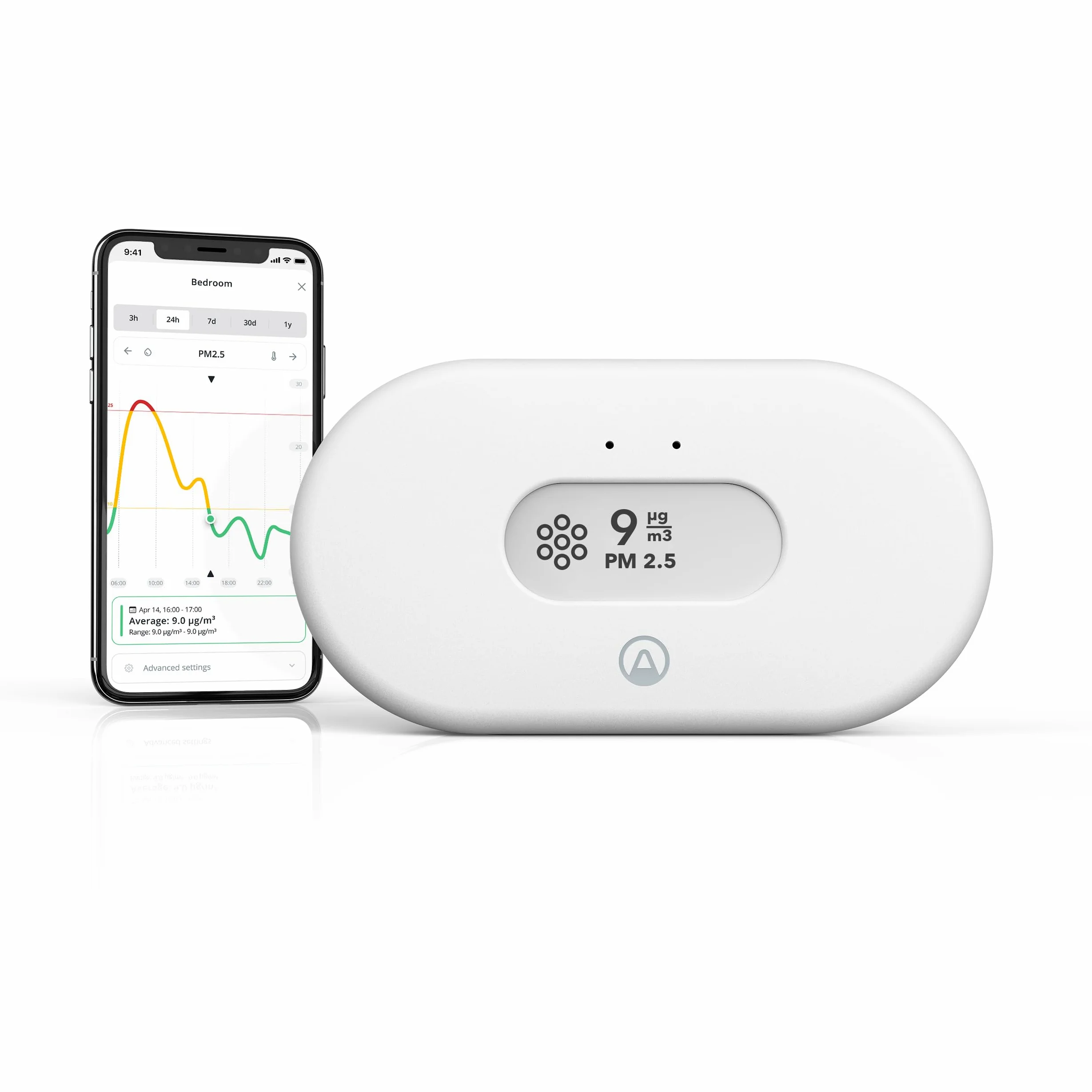 Airthings View Pollution 2980 monitor zanieczyszczenia powietrza PM wilgotność temperatura Wi-Fi Calm Tech