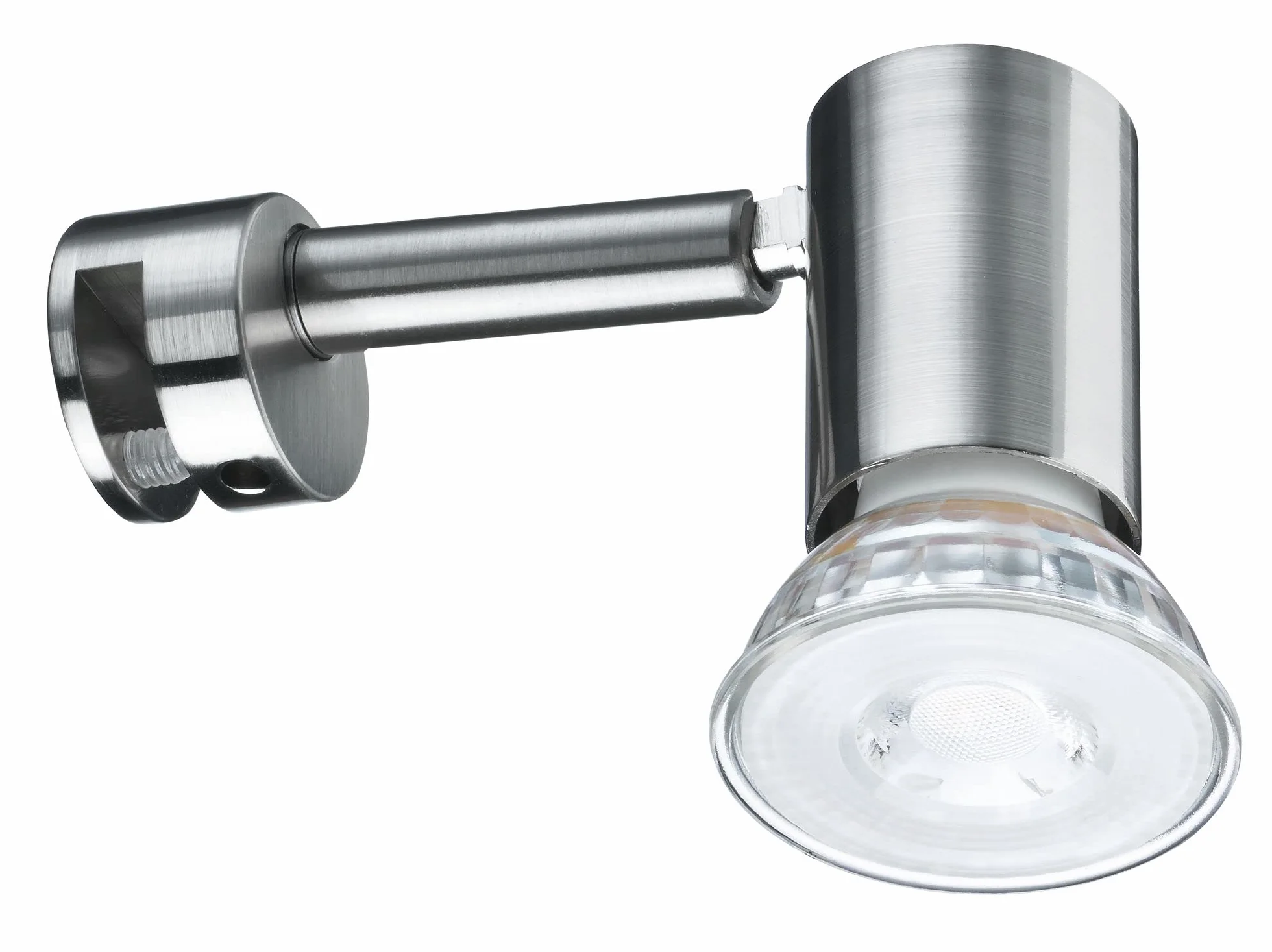 Paulmann 99905 Galeria oprawa do lustra LED lampa do lustra Simplo lampa łazienkowa żelazo szczotkowane ośw. lustra w kompl. źródło światła 1x53W GU10