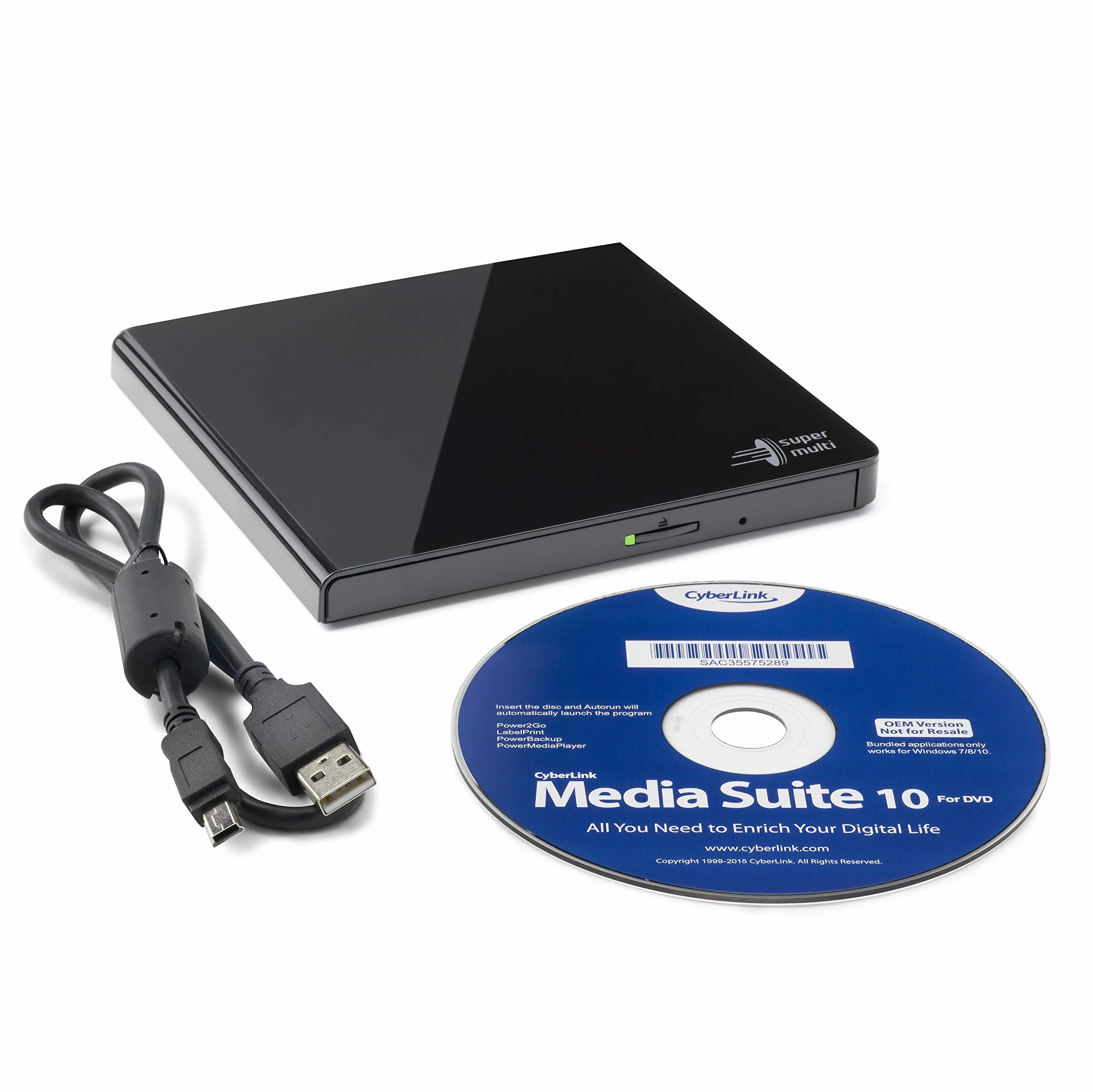 Hitachi-LG GP57 zewnętrzna nagrywarka DVD Super-Multi Ultra Slim USB 2.0 czarny