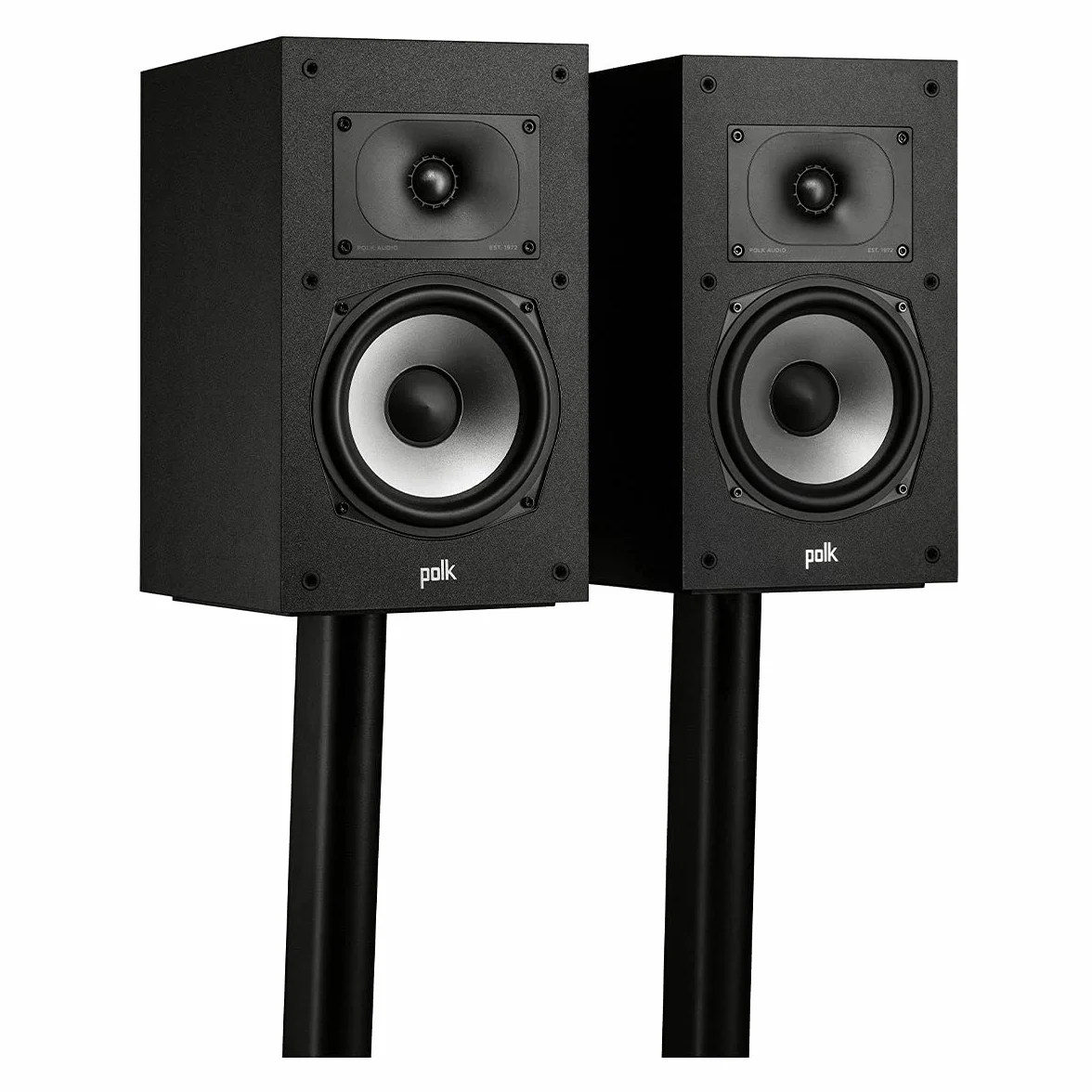 POLK AUDIO MXT20BK MXT20BKor XT20 Boekenplank Luidsprekers met Hoge Resolutie, Boekenplank Speakers met Hi-Res Gecertificeerde Prestaties, Dolby Atmos-gecertificeerd en DTS:X-compatibel MXT20BK- Zwart