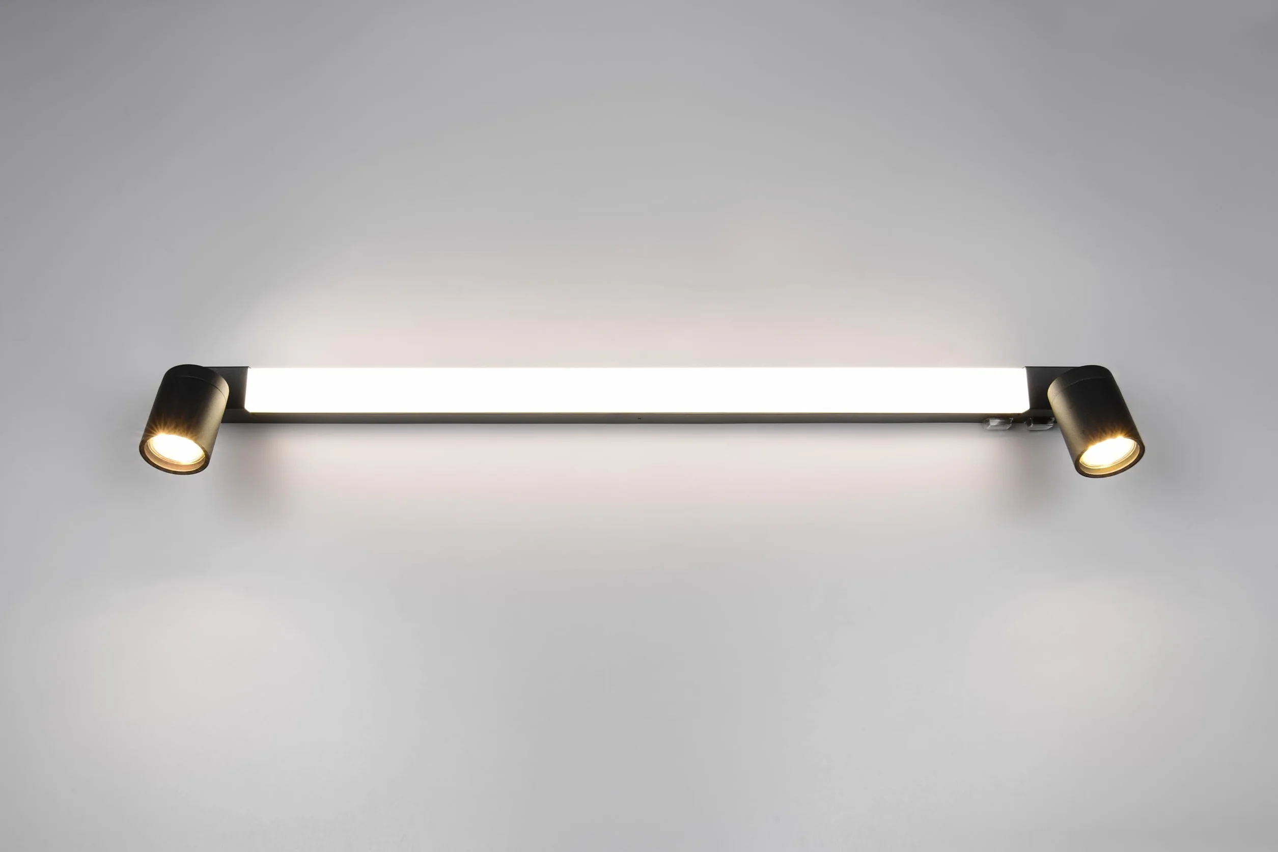 Trio Lampa łazienkowa LED Leuchten ENRICO 281479332, metal czarny matowy, 9 W LED, z wyłączeniem. 2x GU10, regulowany kolor światła