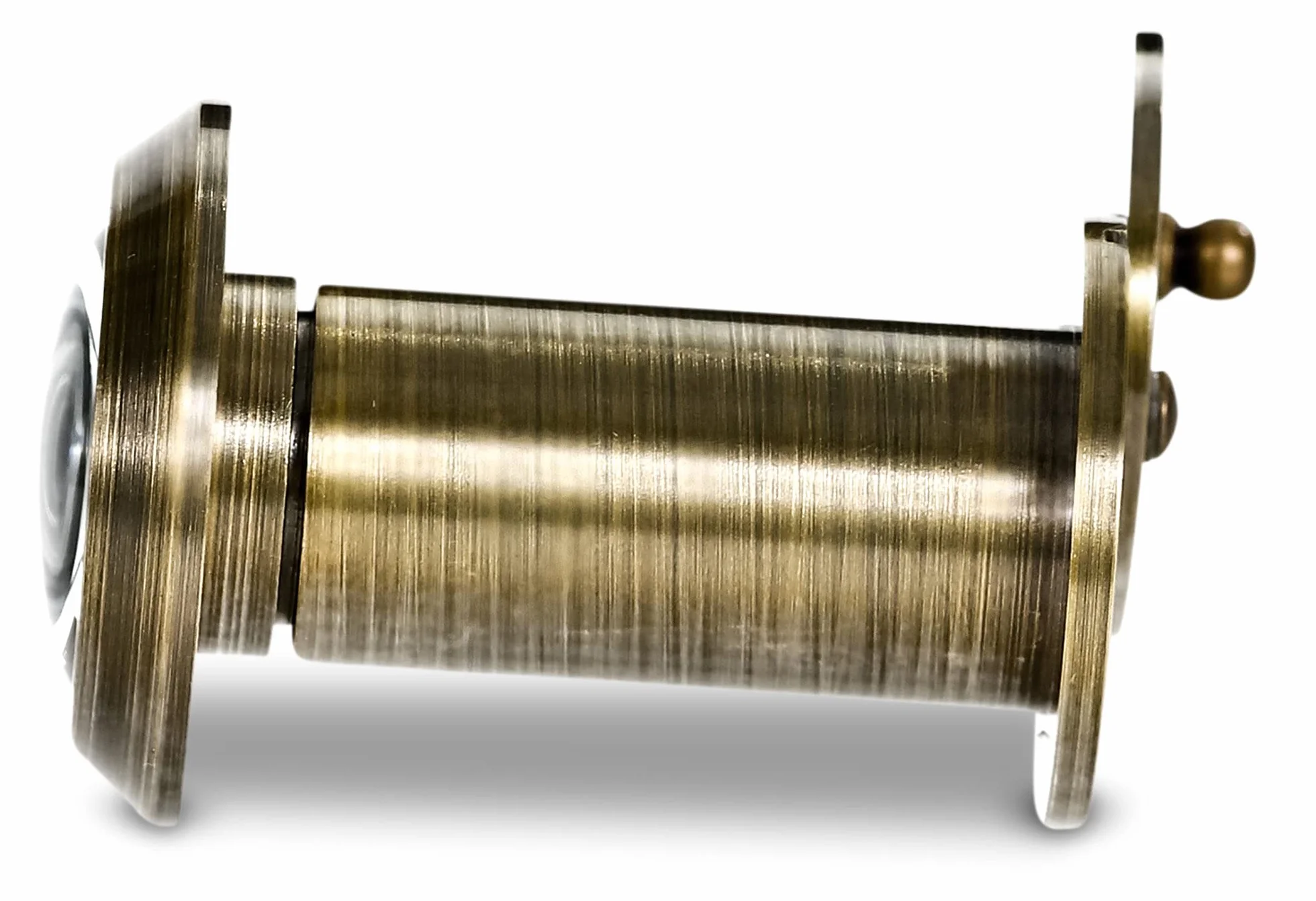 Stoppwerk Wizjer do drzwi 14 mm - otwór szpiegowski w stylu antycznym/mosiężnym - wizjer do drzwi 35-55 mm - wizjer szerokokątny 200° z osłoną