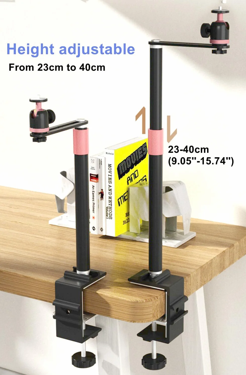 Stojak do projektora do ramy łóżka, biurka, Bed/Table Projector Mount dla Nebula, XGIMI, VANKYO, BenQ, PVO, TMY, AuKing