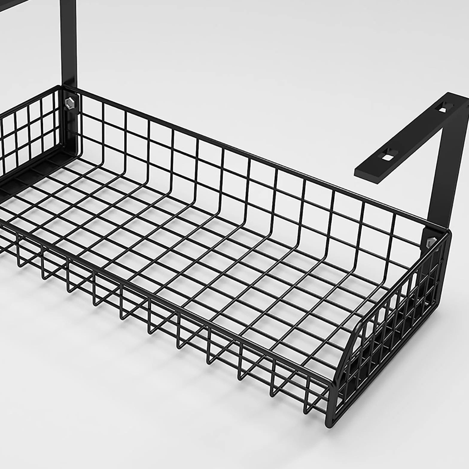 Taca do zarządzania kablami komputer pod biurkiem stojak do zarządzania kablami pod biurkiem router organizer przewodów wtyczka wtyczka wtyczka organizer pod przewodem biurkowym (kolor: czarny, rozmiar: S)