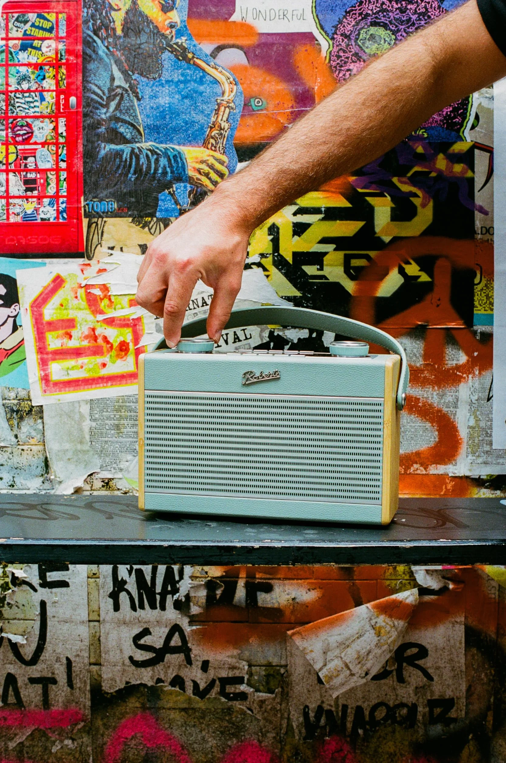 Rambler Max Przenośne Radio Łączone DAB+ FM Bluetooth WiFi Błękitny