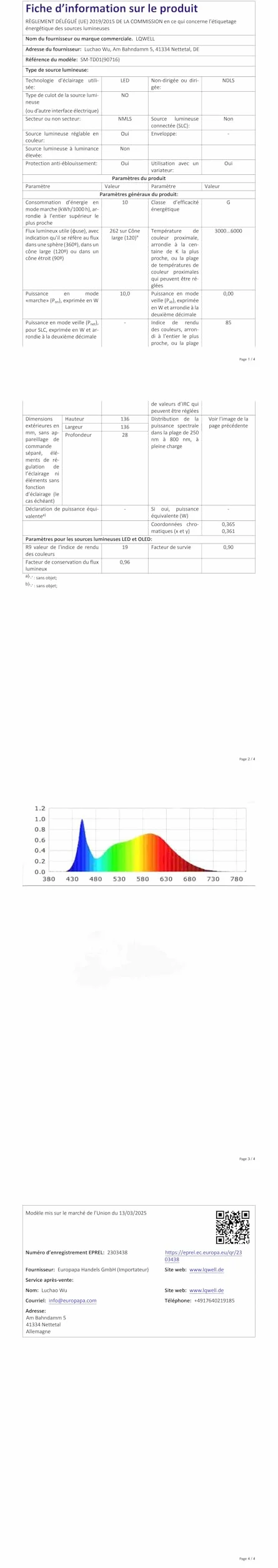 LQWELL Lampka biurkowa LED Touch dla dzieci i dorosłych, 360°, gęsia szyja, 3 kolory i regulacja jasności, z uchwytem na długopis i telefon, przewód zasilający 1,2 m, wtyczka, kolor biały