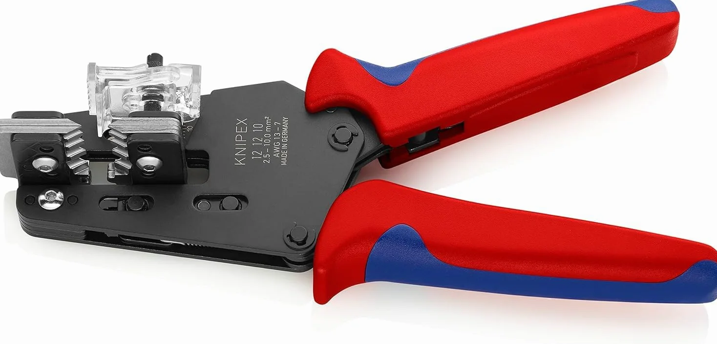 KNIPEX Precyzyjne szczypce do ściągania izolacji z ostrzami kształtowymi z osłonkami wielokomponentowymi 195 mm, 12 12 10