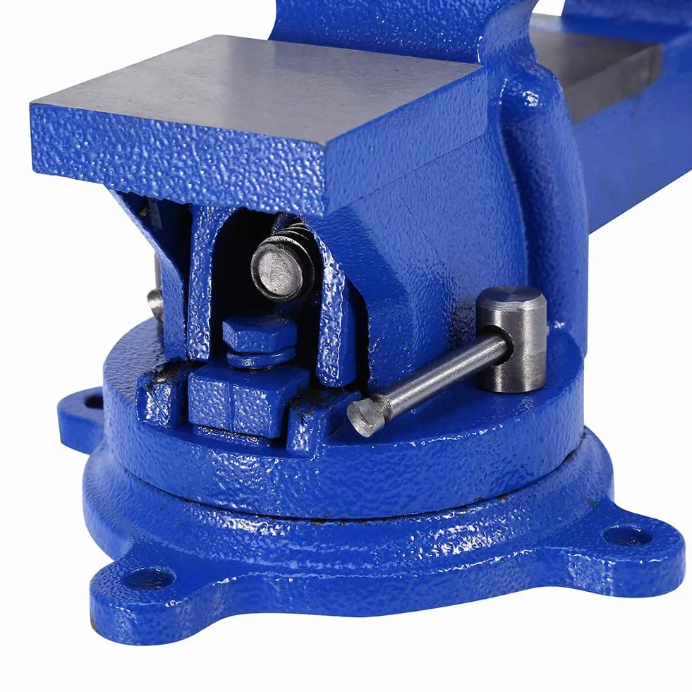 Imadło stołowe 360 ° Heavy Duty Zacisk warsztatowy 4 cale Szczęka 100 Mm Robocze Imadło Wielofunkcyjne ławki z obrotową podstawą