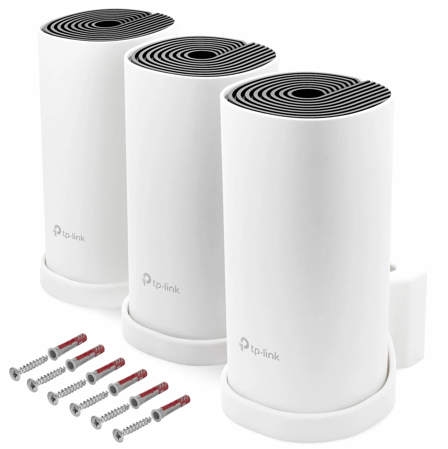 Wspornik ścienny do TP-Link Deco M4 Mesh Wi-Fi 3 sztuki z zarządzaniem kablami