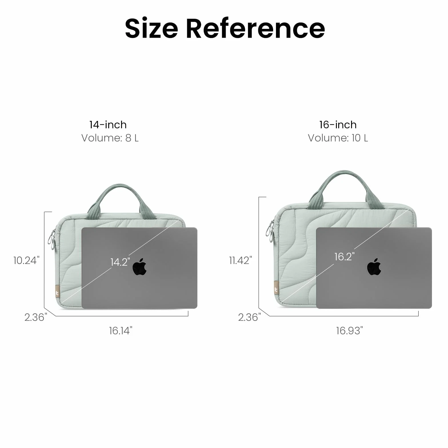 tomtoc 35.6 cm ochronna puffy torba na laptopa dla kobiet, lekka torba na laptopa pasuje do 14-calowego MacBooka Pro M5/M4 2025 i innych komputerów 33.0 cm/35.6 cm, torba robocza, aktówka, torebka z