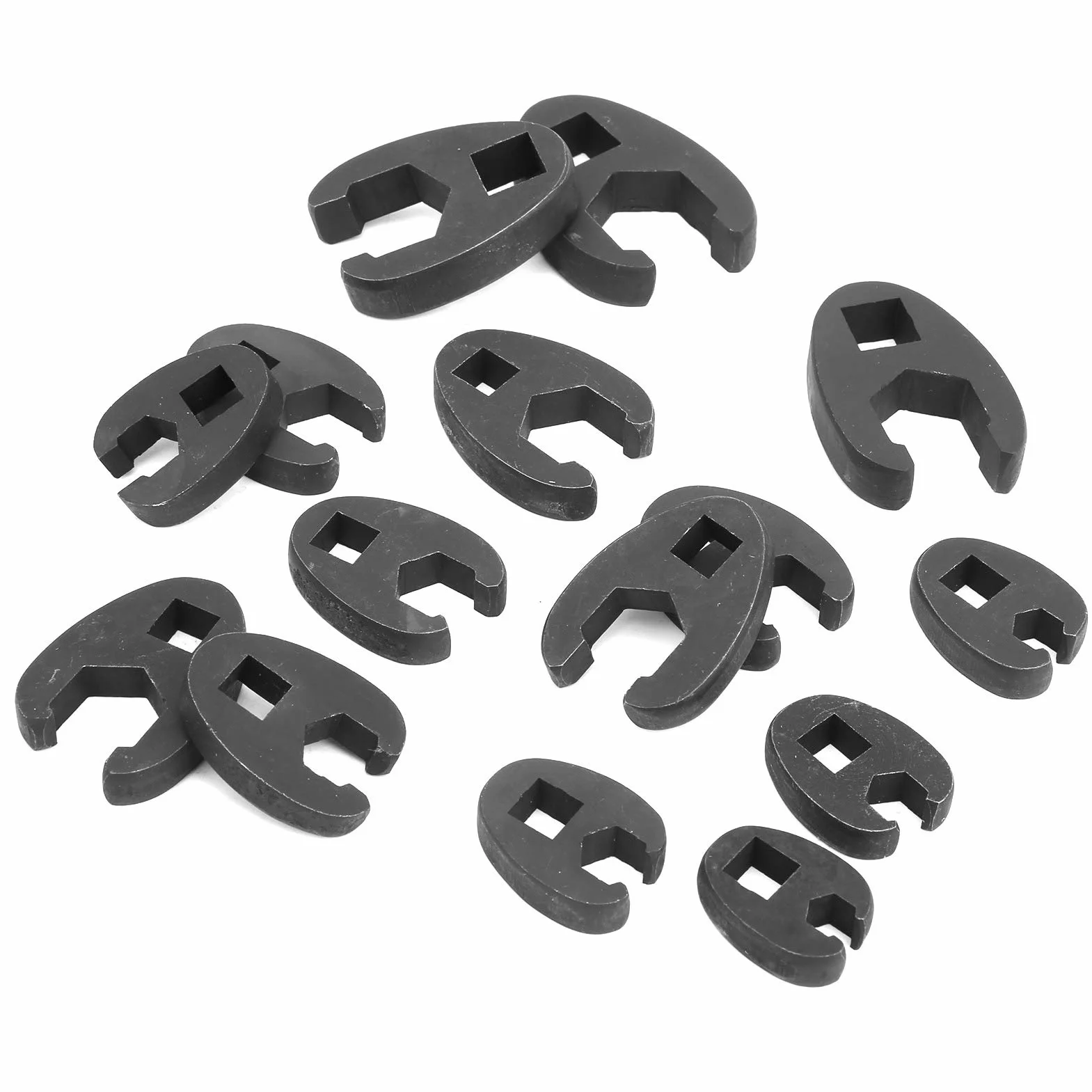 Zestaw 15 wymiennych kluczy imbusowych płaskich metrycznych, 8 mm-24 mm, kompatybilnych z napędem 3/8'' i 1/2''