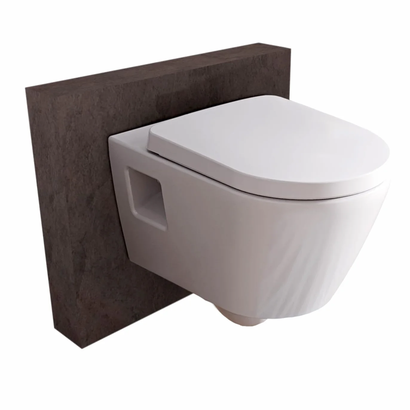 BERNSTEIN Design WC ¶cienne bez ko³nierza Zestaw WC wisz±ce z zdejmowan± pokryw± WC z automatycznym opuszczaniem Deska WC bez ko³nierza Viveo WC w kszta³cie D - WC bez ko³nierza Standardowa pokrywa