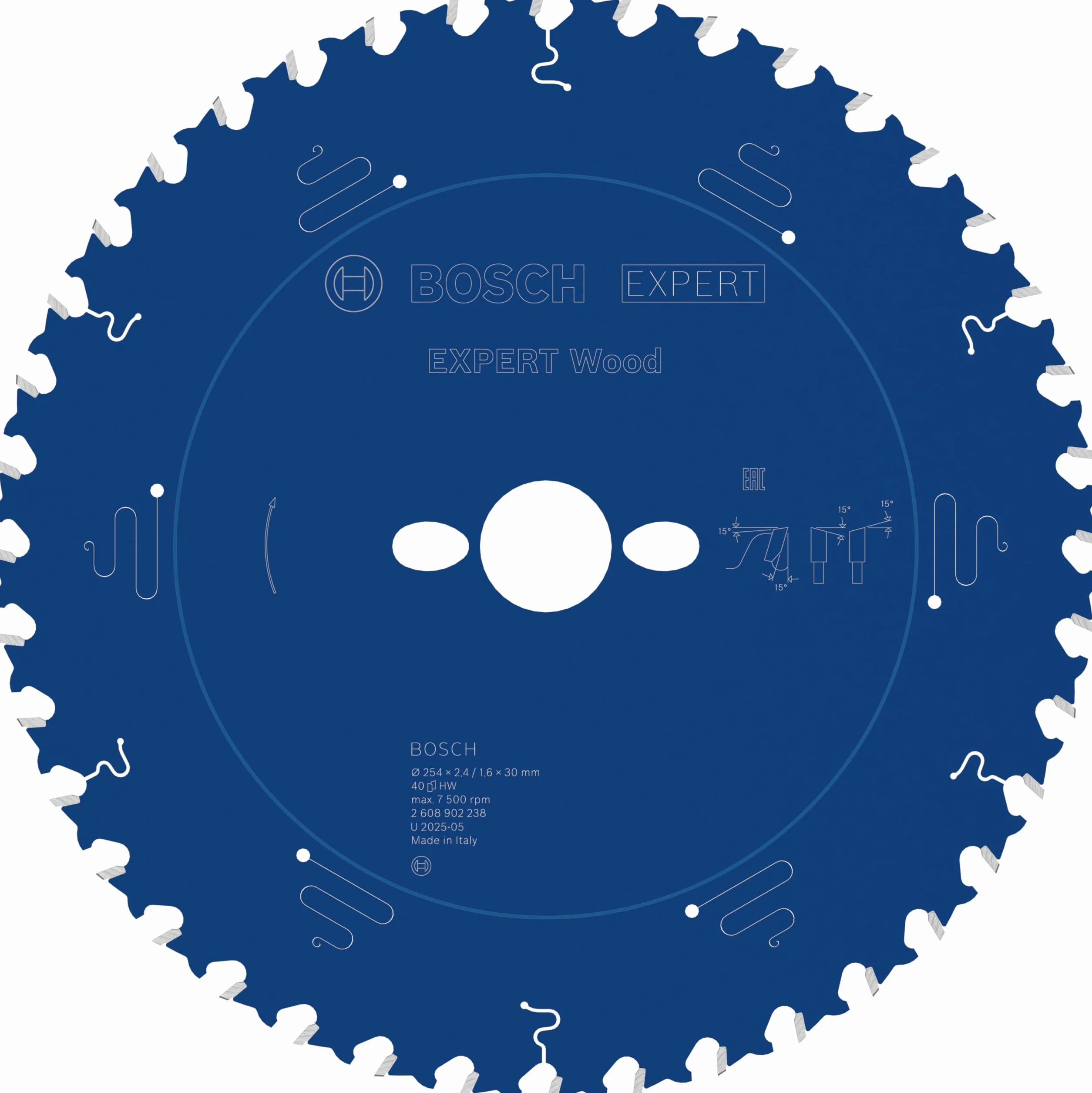 Bosch 1x Tarcza pilarska EXPERT Wood (do Miękkie drewno, Ø mm, Professional Akcesoria Przewodowa stołowa pilarka tarczowa)