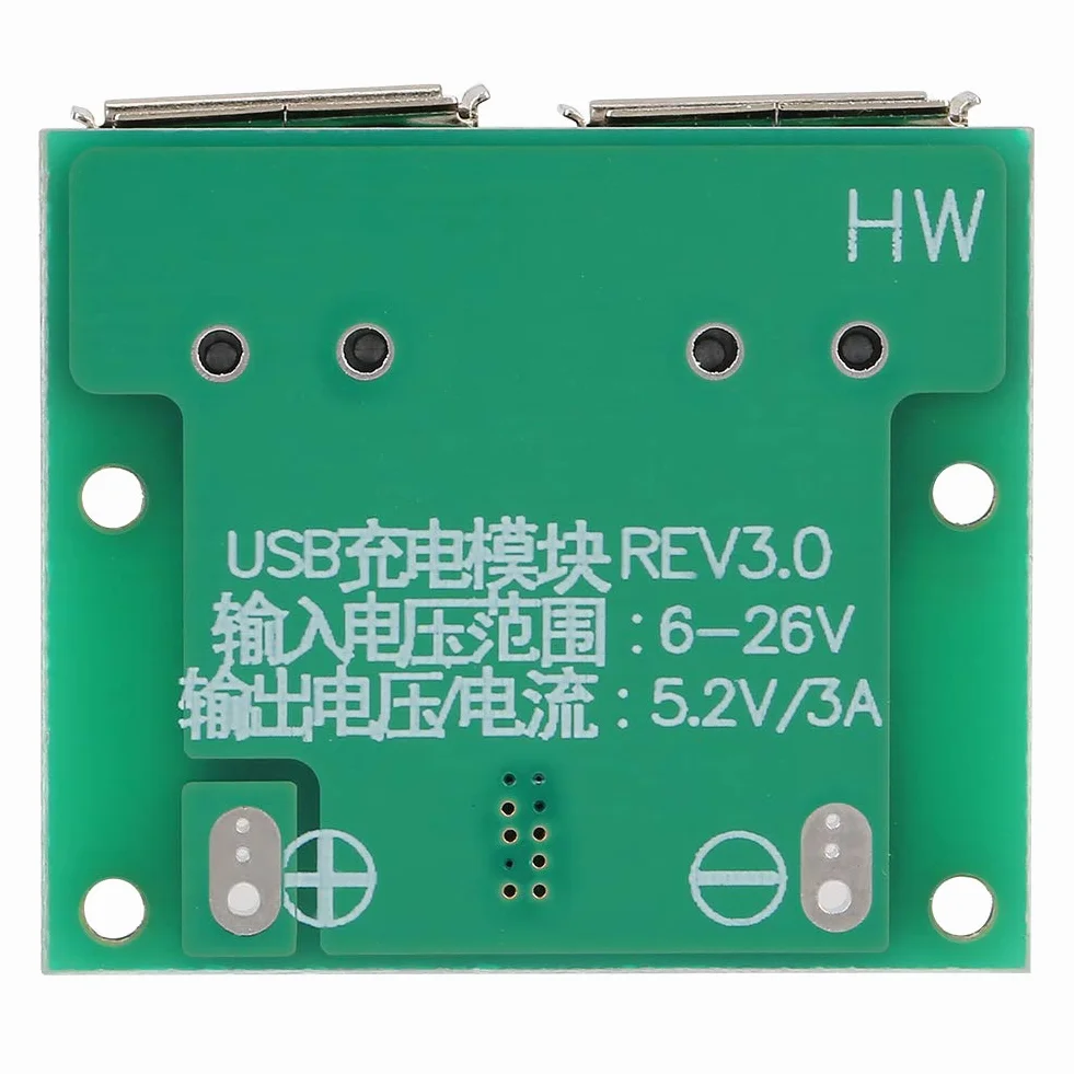 ASHATA Przetwornica z dwoma wyjściami USB, 9 V/12 V/24 V do 5 V 3 A DC-DC Step Down moduł ładowania moduł ładowania zasilacz regulator napięcia wolt transformator płyta