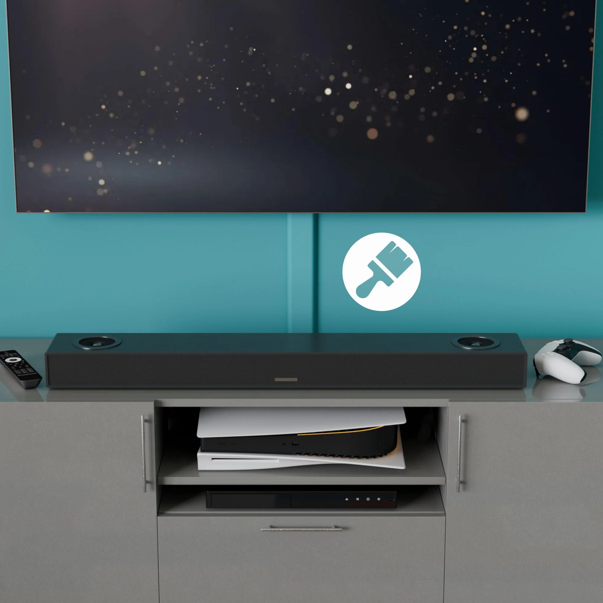 D-Line Maskownica Kabli TV, Ukrywa Kable na Ścianie, Samoprzylepna Osłona Przewodów, Bezszwowy Niskoprofilowy Design – 60 mm (S) x 15 mm (W) x 40 cm Długości – Biały