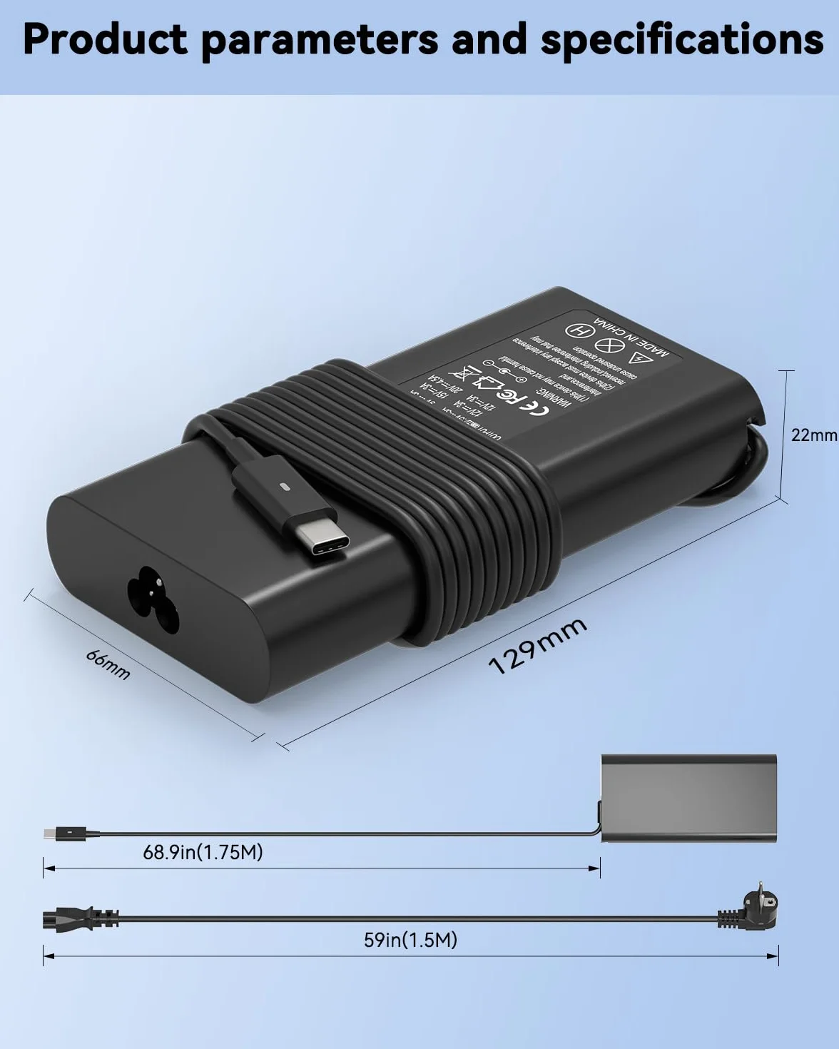 Zasilacz USB C 90W Ładowarka Dell Latitude 5420 5430 5310 5340 7440 3400 3500 5280 5290 5590 5300 5400 7330 7300 XPS 7390