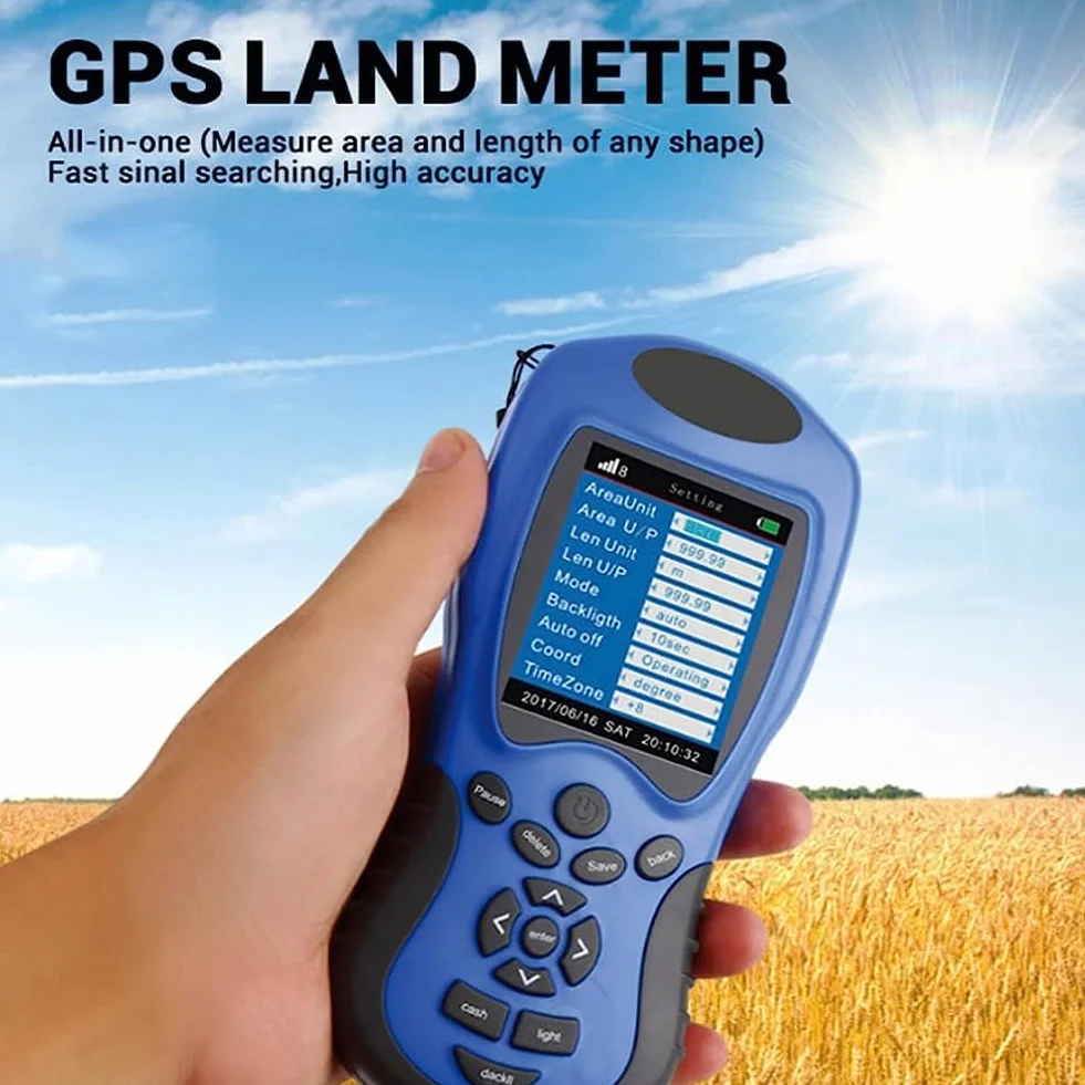 Ręczny sprzęt geodezyjny GPS, cyfrowy wyświetlacz LCD Obszar gruntów rolnych Długość Wysokość Ciśnienie Satelitarne urządzenie pomiarowe, dla leśnych użytków rolnych Górnictwo Górskie Powierzchnia