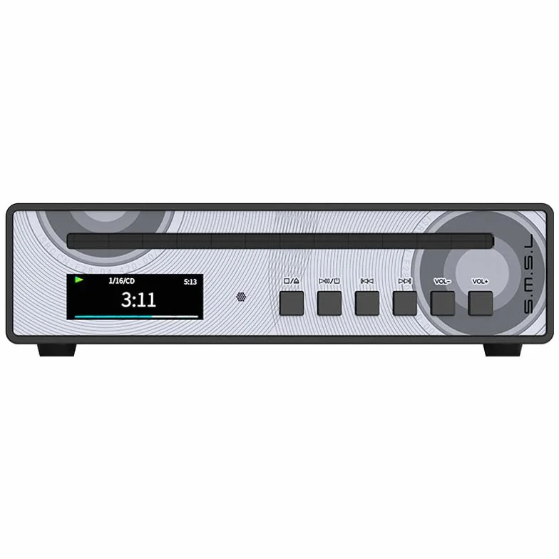 Odtwarzacz CD SMSL PL100PRO wyjście RCA optyczne koaksjalne XLR zbalansowane słuchawkowe 3.5+4.4mm 200mW 32Ω 2xCS43131 DAC