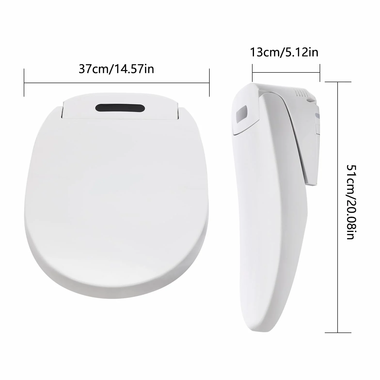 Deska sedesowa, elektroniczny bidet z pilotem zdalnego sterowania i filtrem PP, kilka trybów płukania, precyzyjna regulacja temperatury, energooszczędna, elektryczna inteligentna toaleta, lPX4