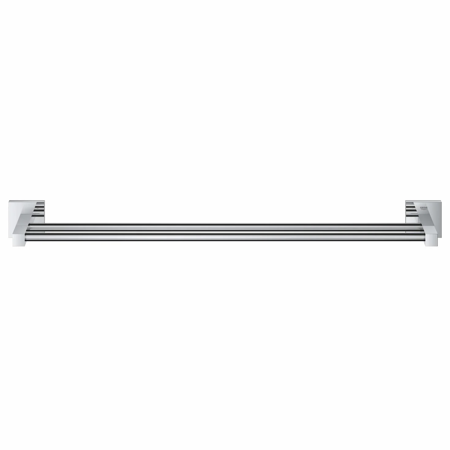 GROHE Start Cube - podwójny uchwyt na ręcznik kąpielowy (wymiary ściegu: 600 mm, ukryte mocowanie, materiał: metal), chrom, 41104000