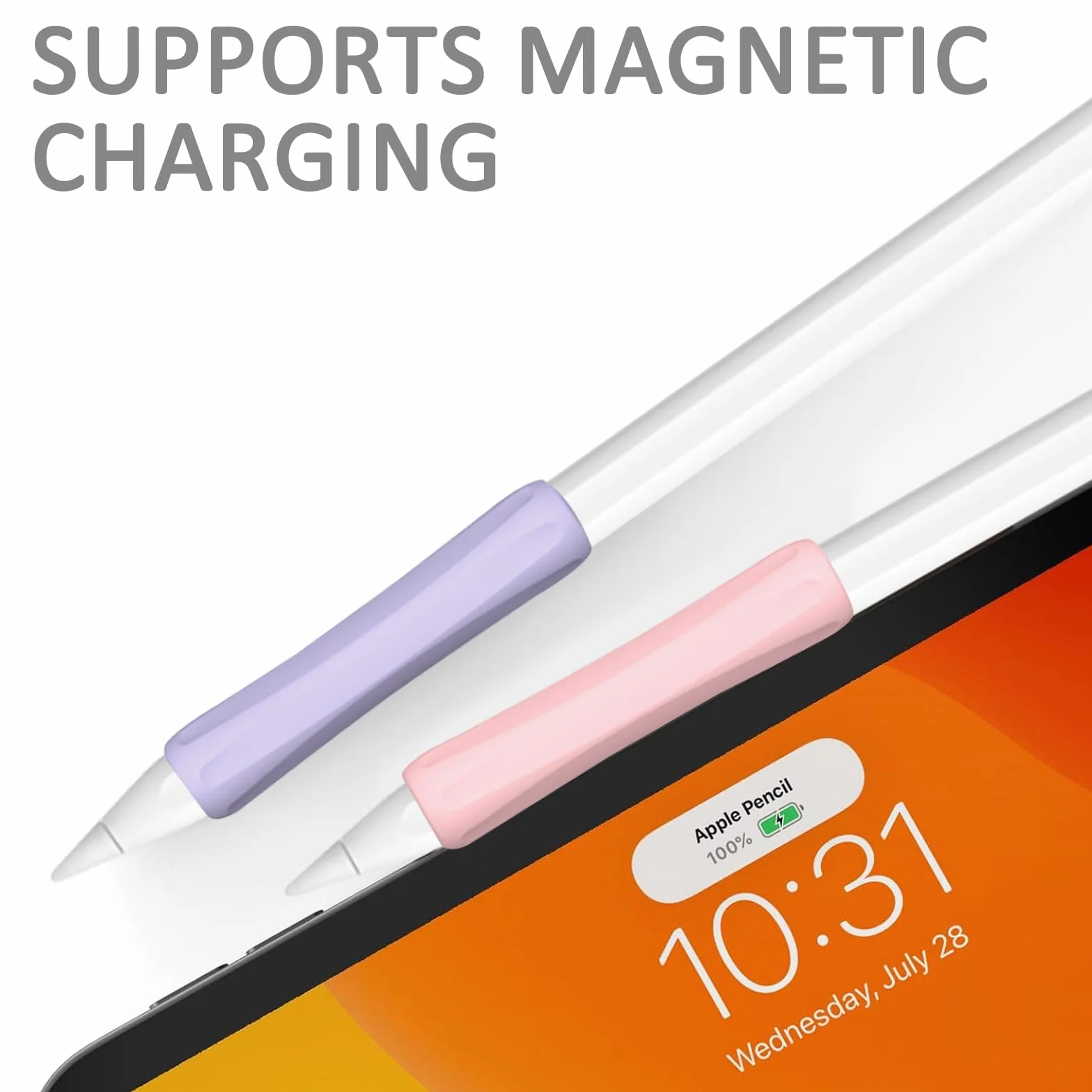 Silikonowy uchwyt do Apple Pencil Pro, 2. i 1. generacji, USB-C - Ergonomiczna osłona