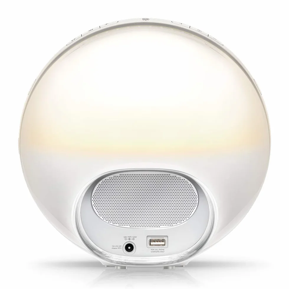 Philips SmartSleep Wake Up Light HF3531/01, symulacja wschodu słońca, 7 dźwięków, radio FM