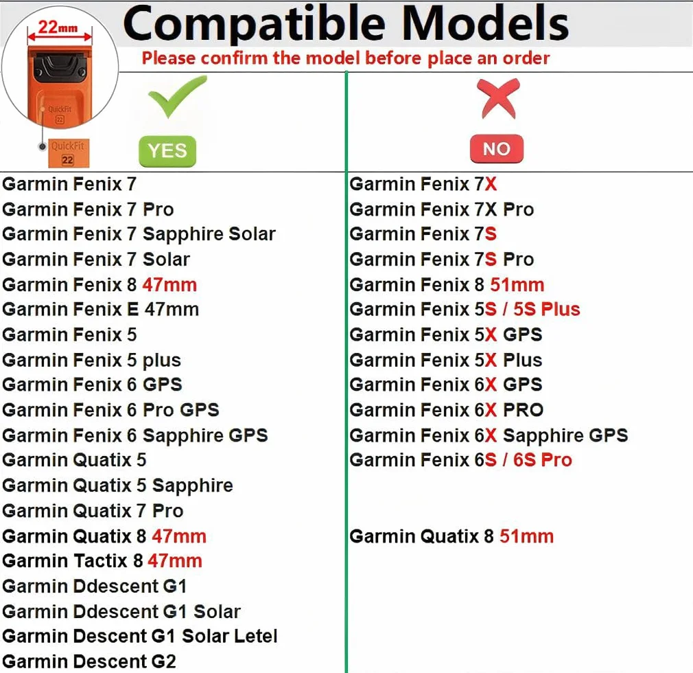 Nylonowy pasek 22 mm do zegarka Garmin Fenix 7/7Pro/Sapphire Solar/Fenix 8/E/5/5 Plus/6 Pro Sapphire GPS/Quatix 5/7 Pro/8/Tactix/Ddescent G1 Solar Letel/G2, QuickFit zapasowy pasek do