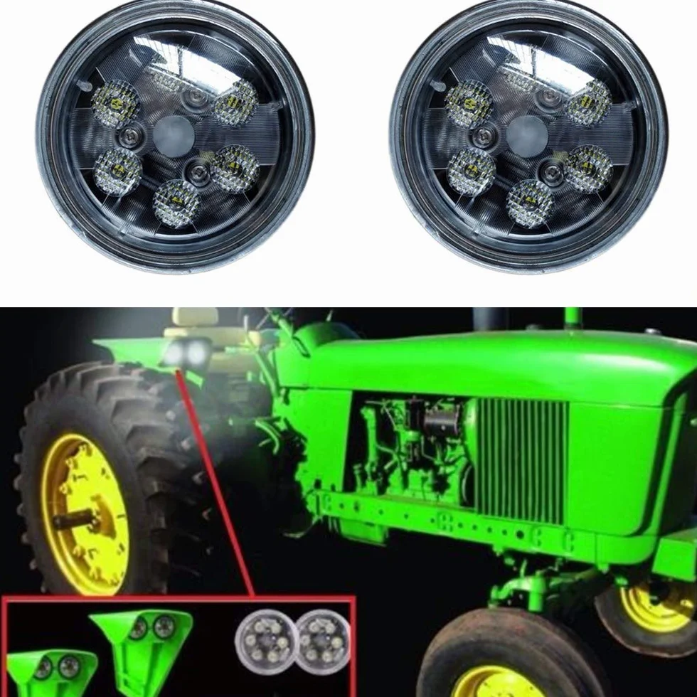 SXMA Światła robocze LED 4,5 cala 18 W okrągłe IP67 LED lampy robocze do ciągnika (opakowanie 2 szt.) - LED6218