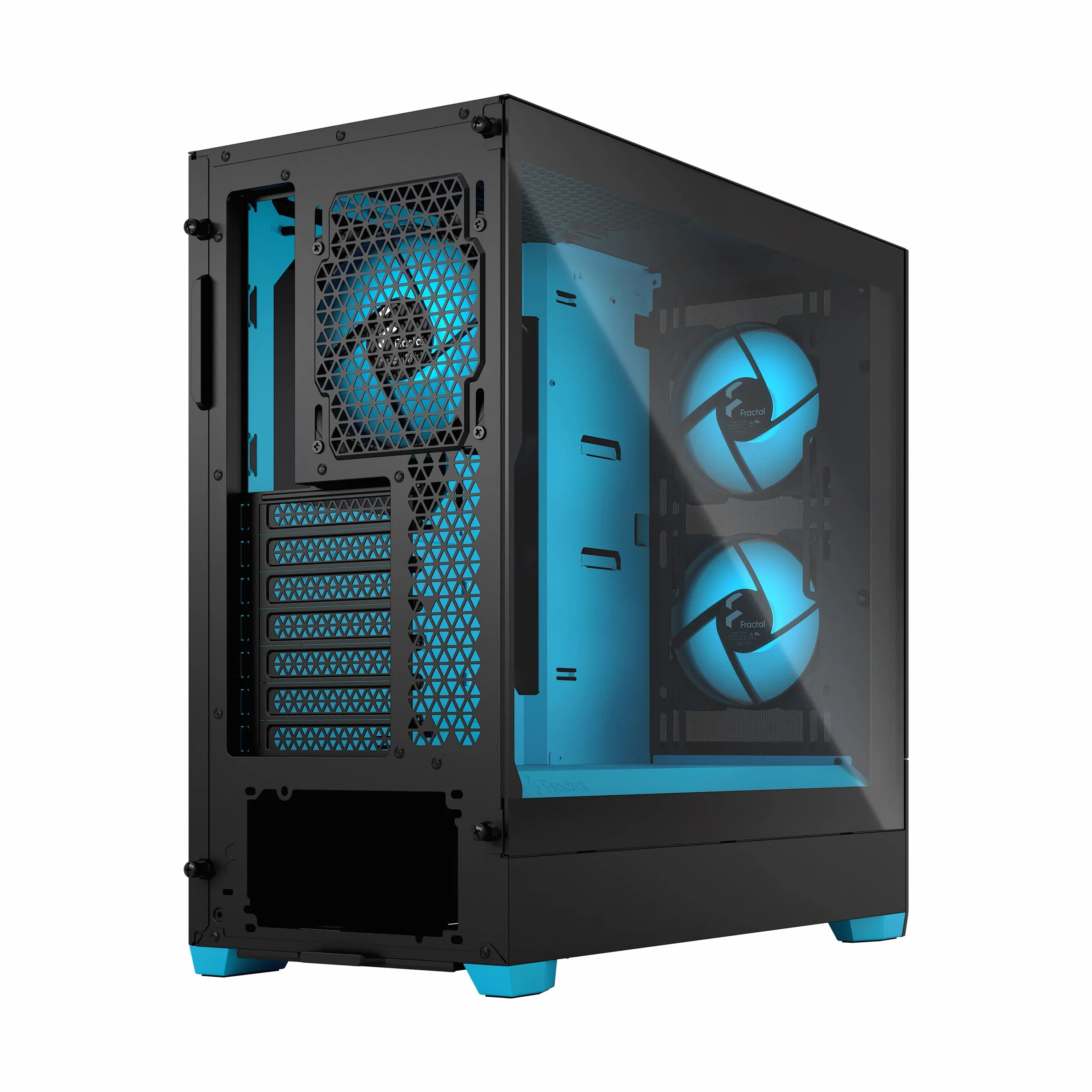Fractal Design Pop Air RGB obudowa komputera ATX czarny cyjan szkło hartowane