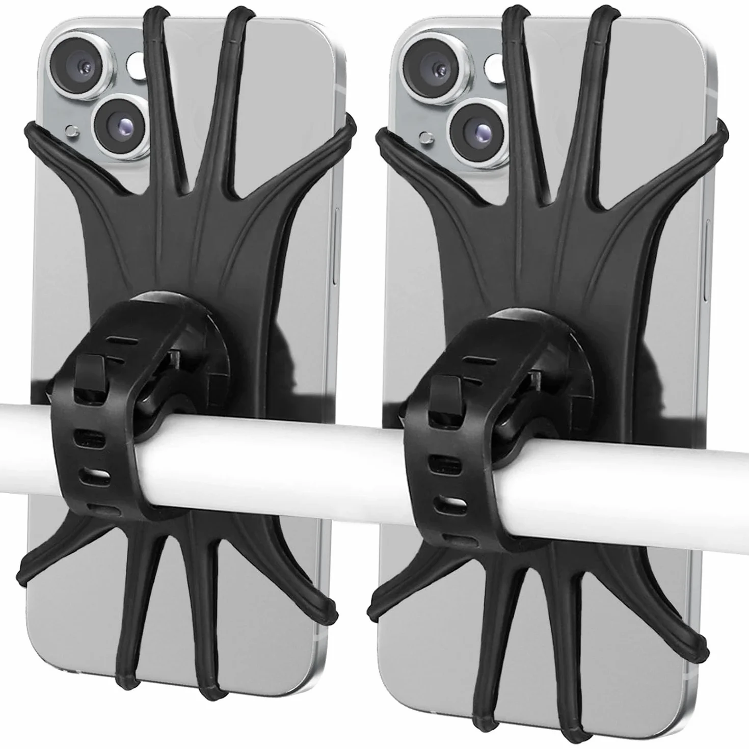 VOVIGGOL Uchwyt na telefon rowerowy 360° silikonowy uniwersalny do iPhone 12 11 Pro Samsung