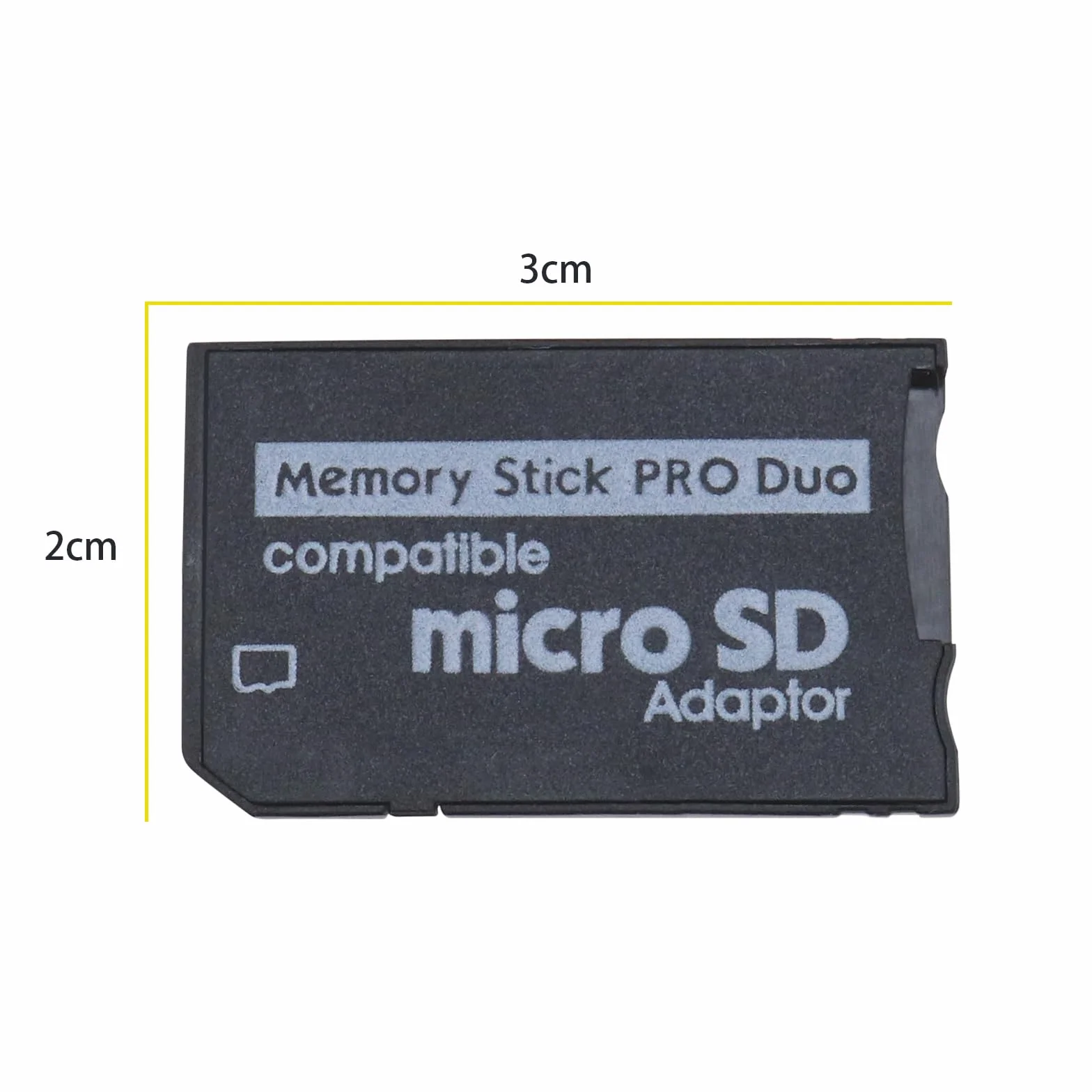 Zestaw 2 adapterów kart pamięci Micro SD do Pro Duo, kompatybilny z aparatami Sony PSP Console 1000 2000 3000