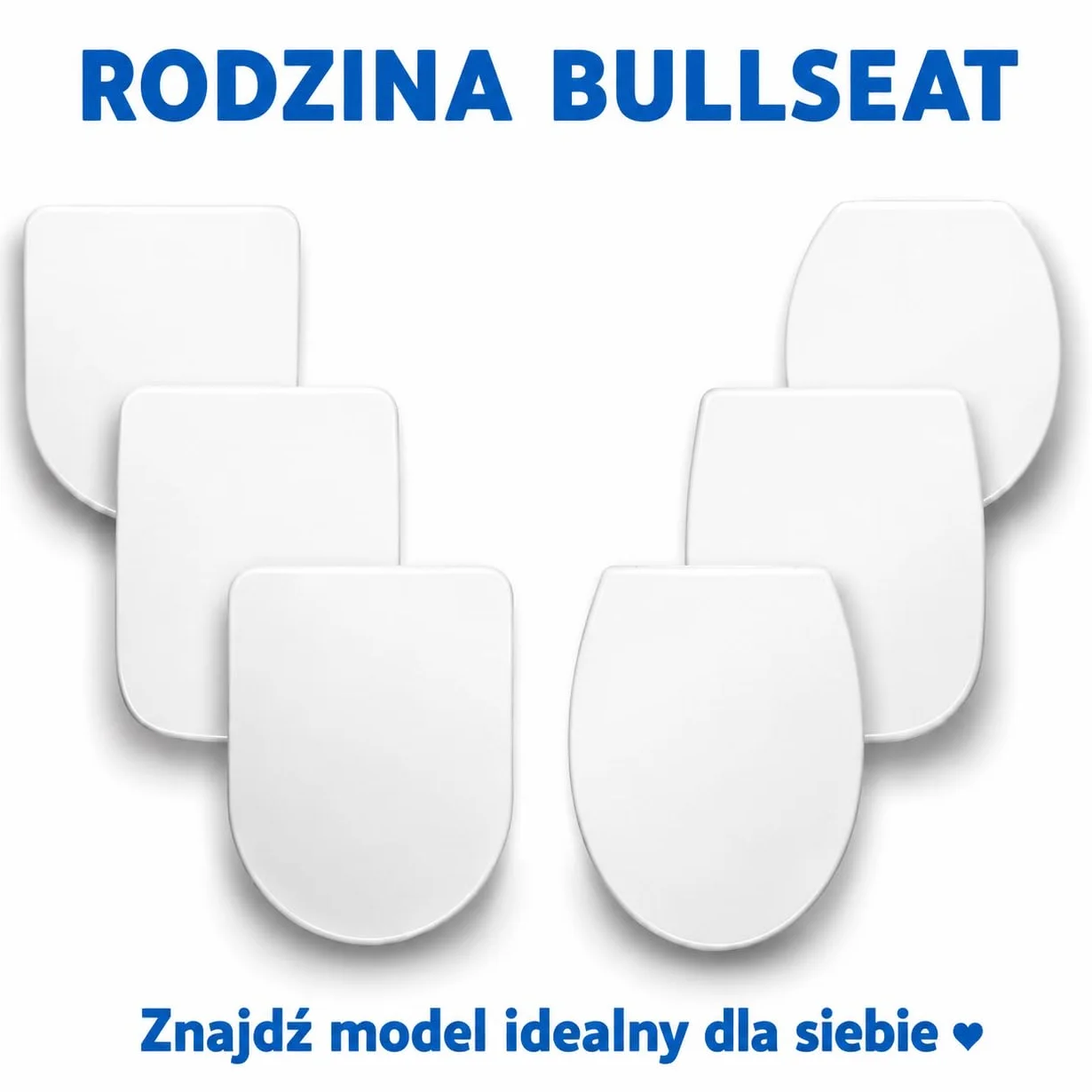 Bullseat wolnoopadająca deska sedesowa z duroplastu, biała