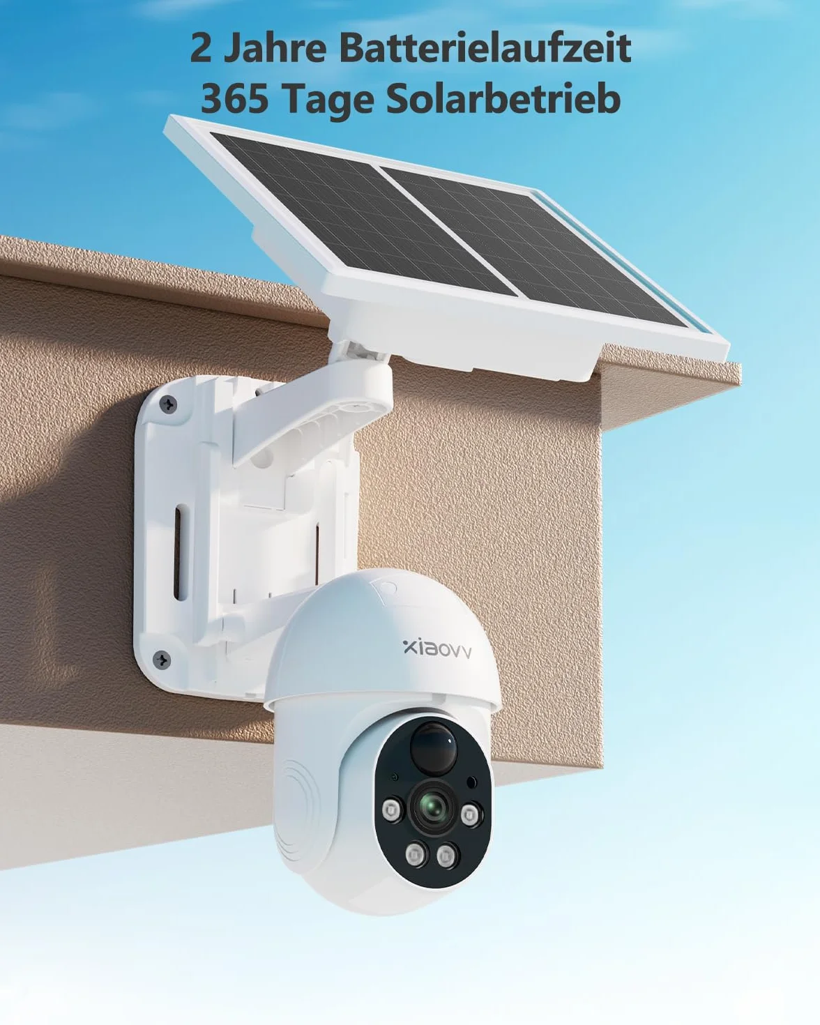 Kamera monitoringowa zewnętrzna 2 MP HD WiFi 10000 mAh solarna XIAOVV