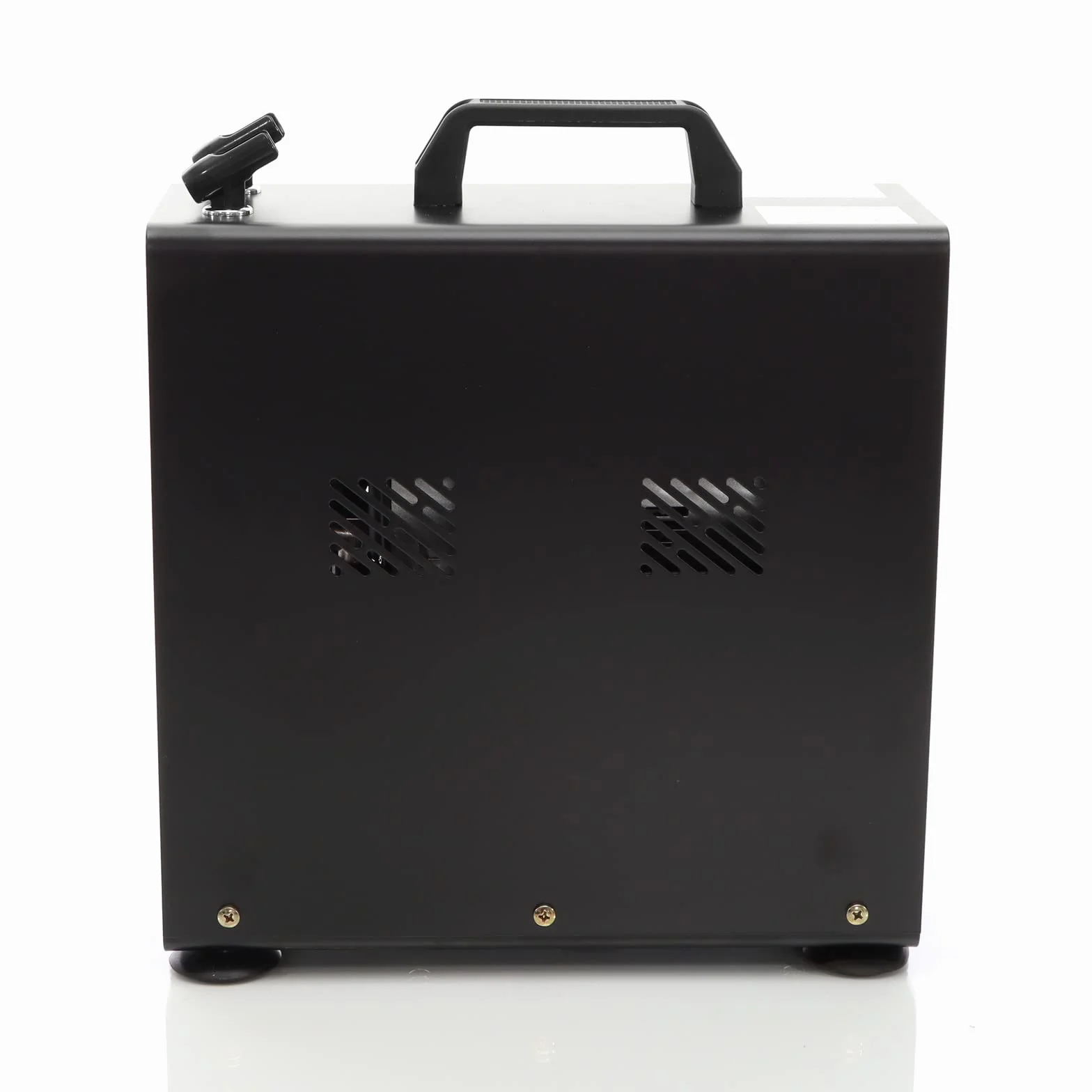 Wiltec Airbrush AF186A sprężarka jednocylindrowa do maks. ciśnienia 4 bar, w obudowie z automatycznym wyłączaniem i zbiornikiem powietrza, do modelarstwa, paznokci, tatuaży, pojazdów