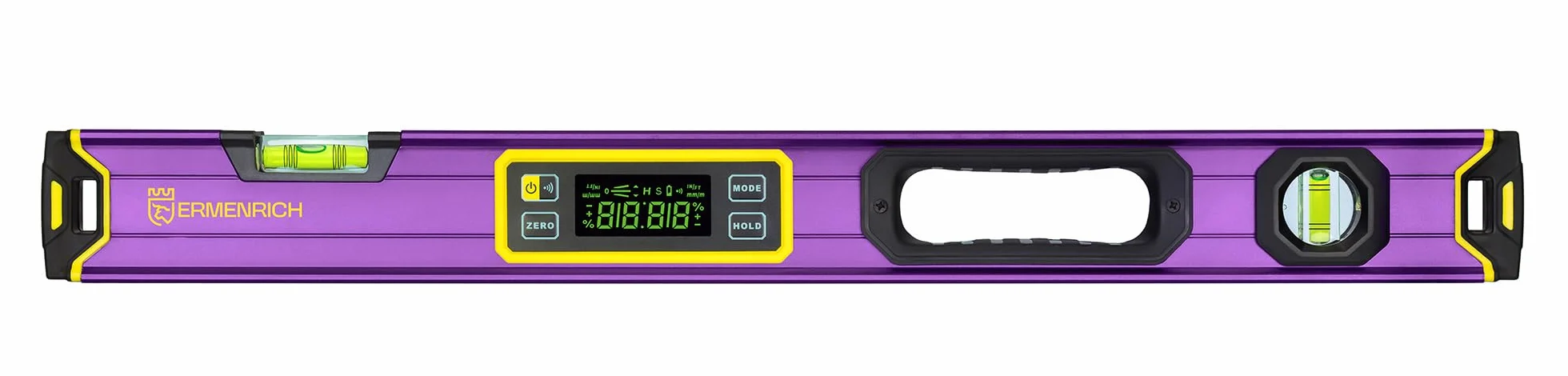 Verk LL60 Poziomica Cyfrowa LCD Inklinometr | Kątomierz 0–360° z 2 Libellami Poziomą/Pionową, Podstawa z Rowkiem V, IP54, Budowa, Remont, Dekoracja