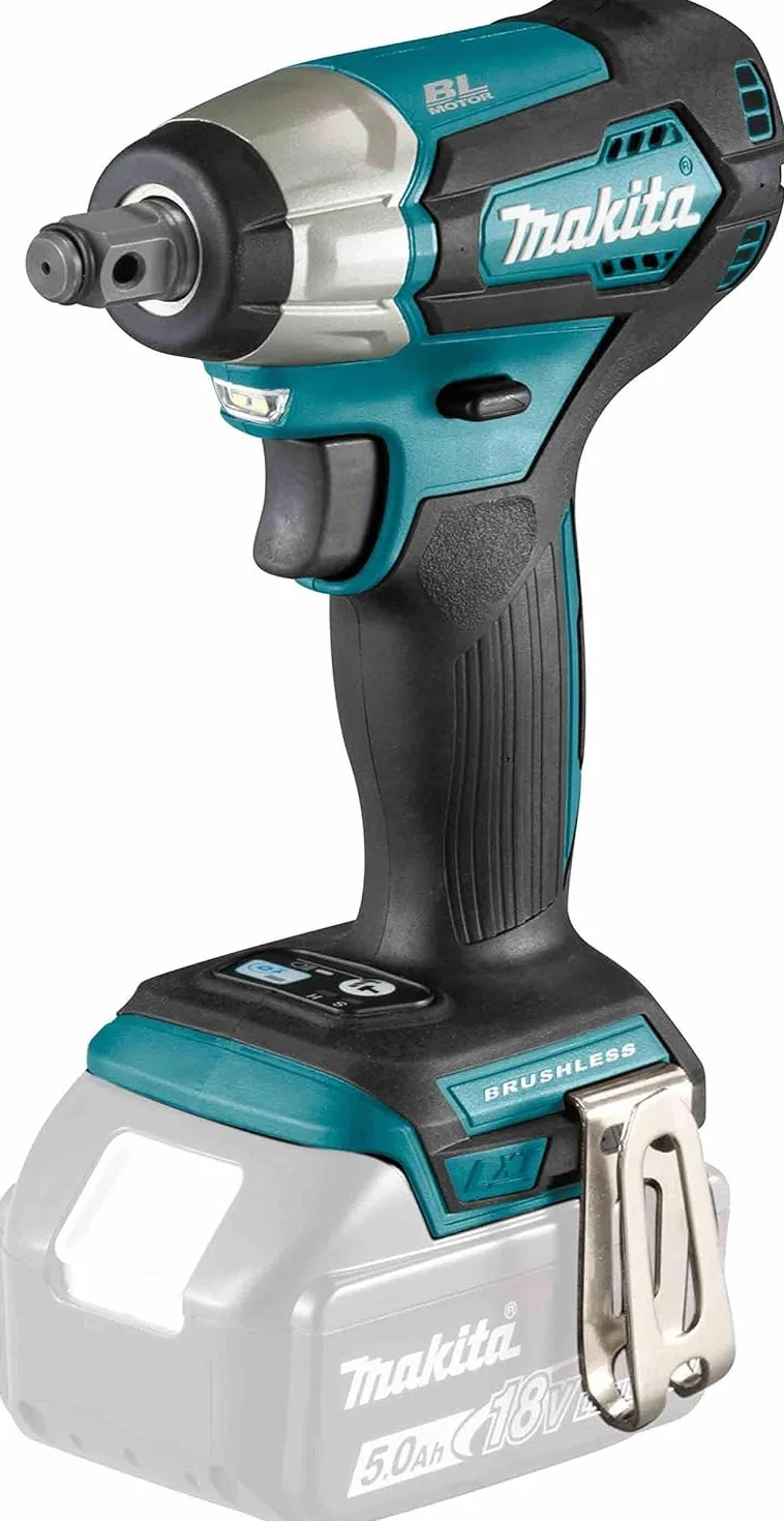 BGS 8201 | Adapter do bitów z kulką | gniazdo czworokątne 12,5 mm (1/2") | gniazdo sześciokątne 6,3 mm (1/4") & Makita Akumulatorowy klucz udarowy DTW181 18,0 V (bez akumulatora, bez ładowarki)